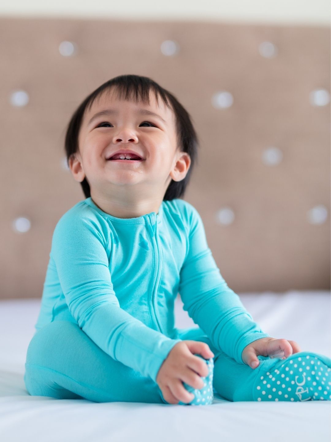 

THE PLUSH CLUB Infants Round Neck Rompers, Blue