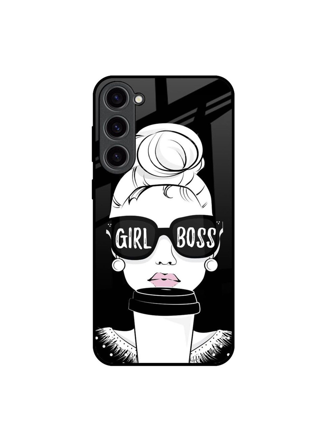 

QRIOH Quirky Printed Samsung Galaxy S23 Plus 5G Back Case Mobile Accessories, White