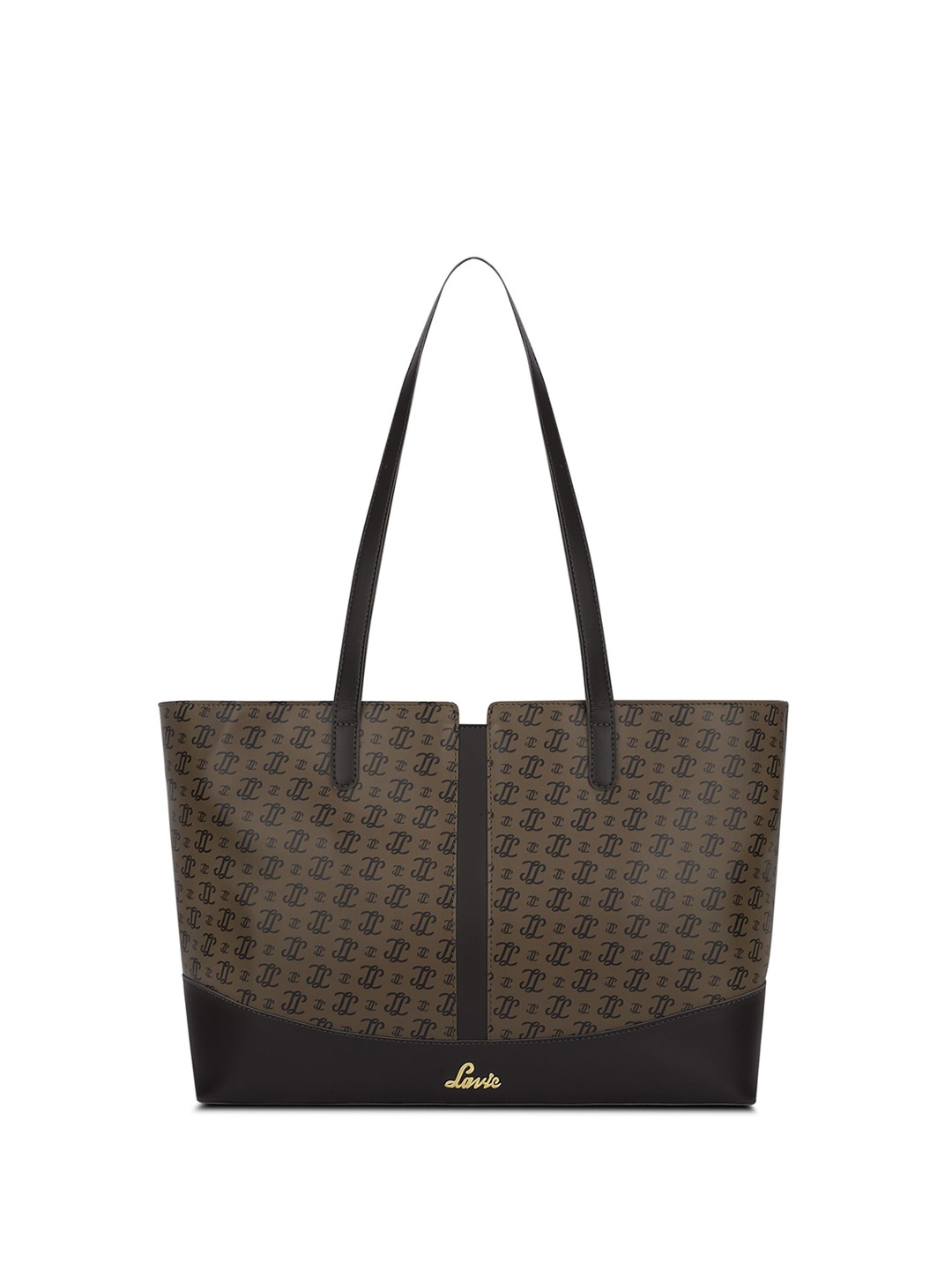 

Lavie Printed Structured Tote Bag, Coffee brown