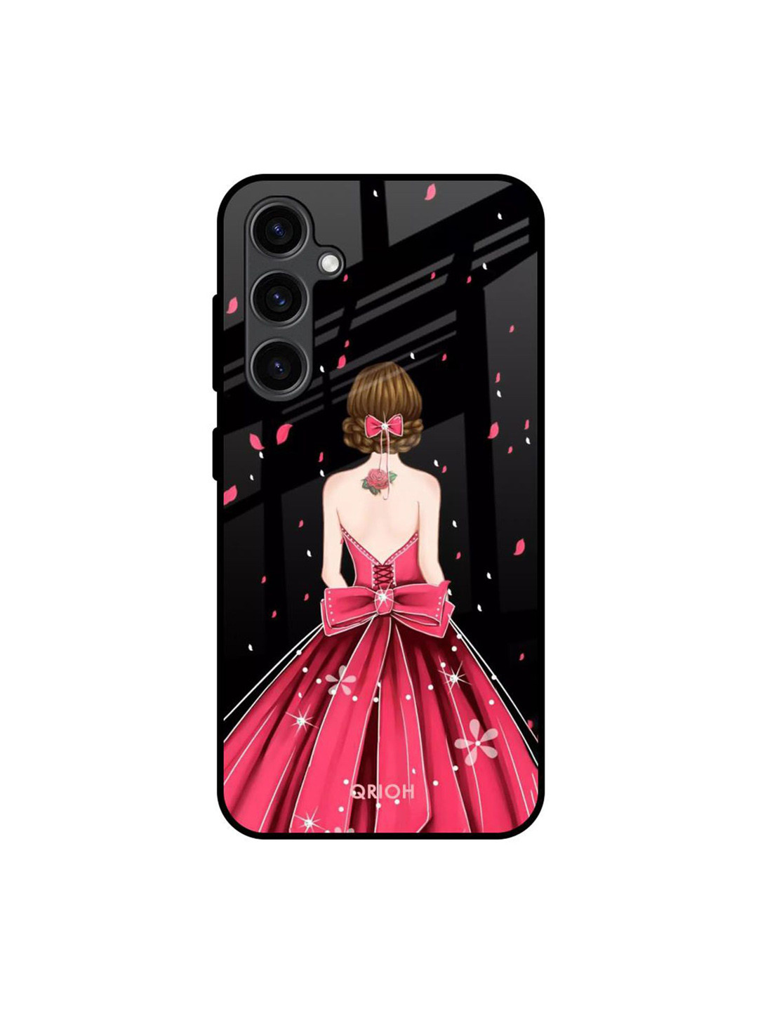 

QRIOH Quirky Printed Samsung Galaxy S23 FE 5G Back Case Mobile Accessories, Black