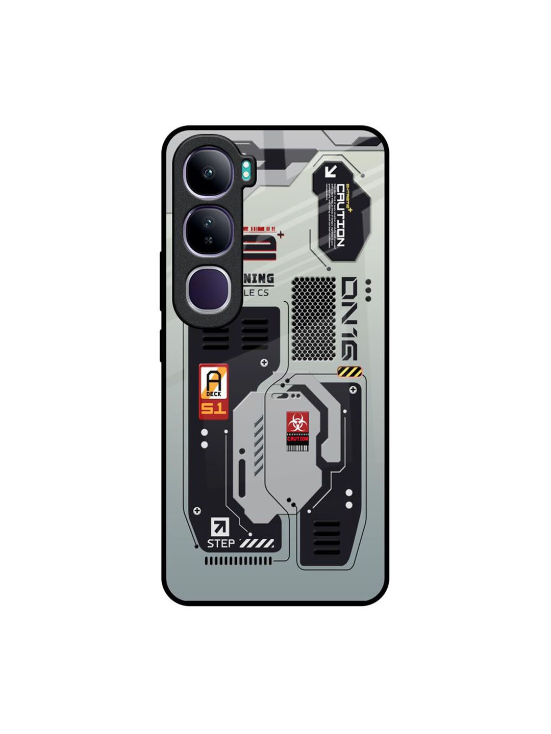

QRIOH Typography Printed Vivo Y300 5G Back Case Mobile Accessories, White
