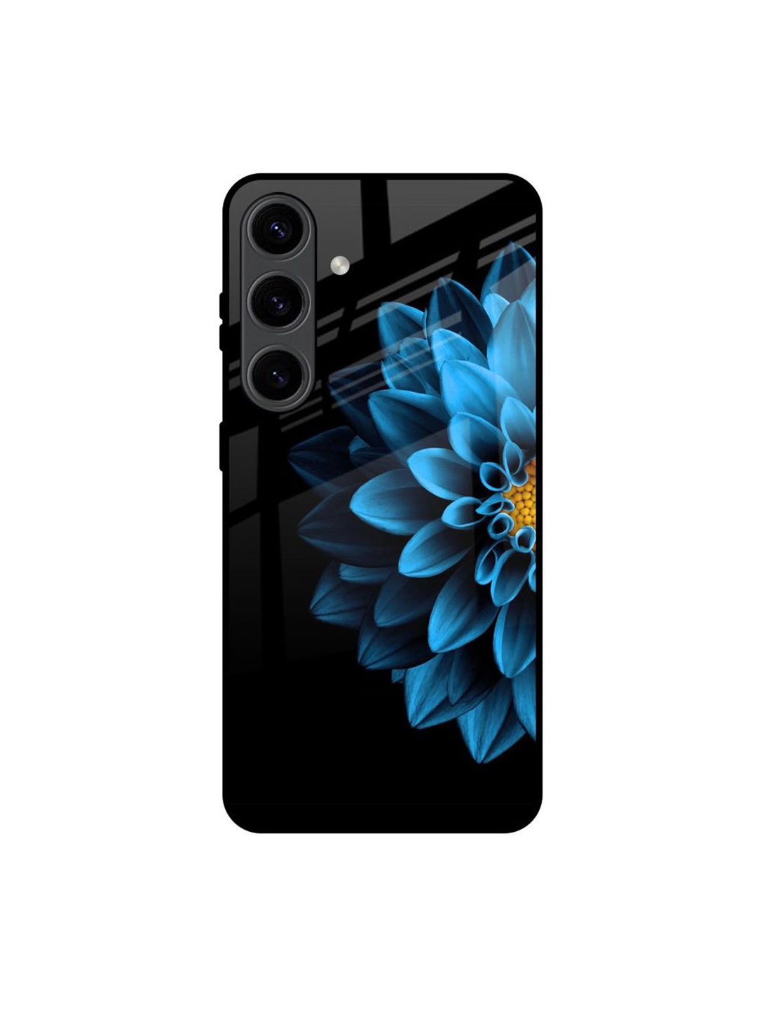 

QRIOH Floral Printed Samsung Galaxy S24 5G Back Case Mobile Accessories, Blue