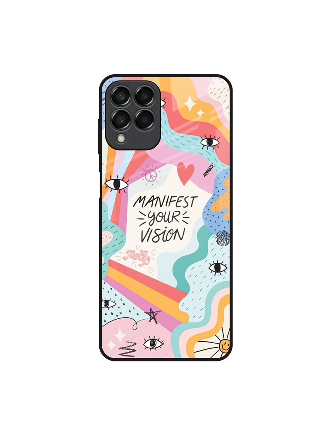 

QRIOH Typography Printed Samsung Galaxy M33 5G Back Case Mobile Accessories, White