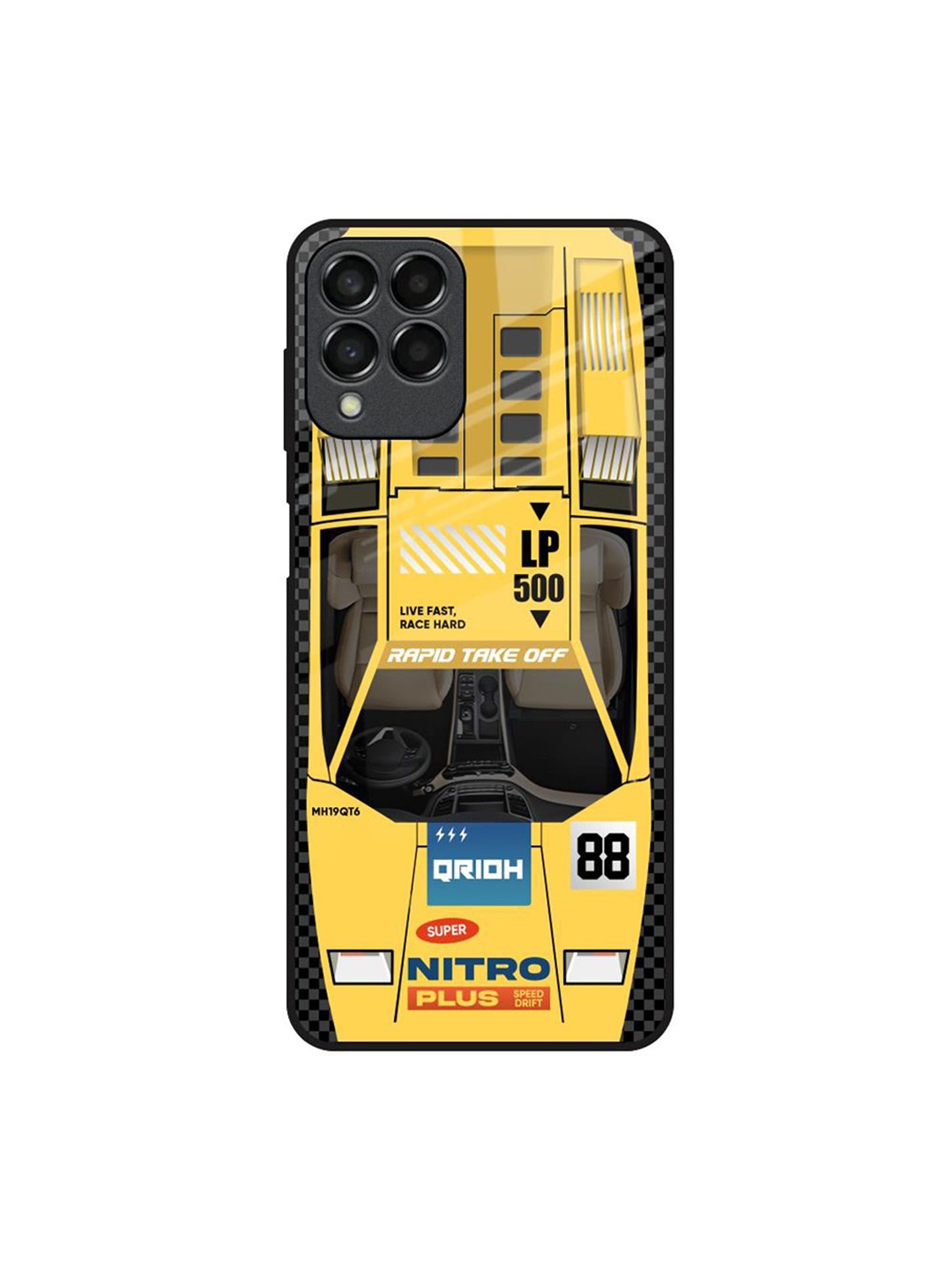 

QRIOH Typography Printed Samsung Galaxy M33 5G Back Case Mobile Accessories, Yellow