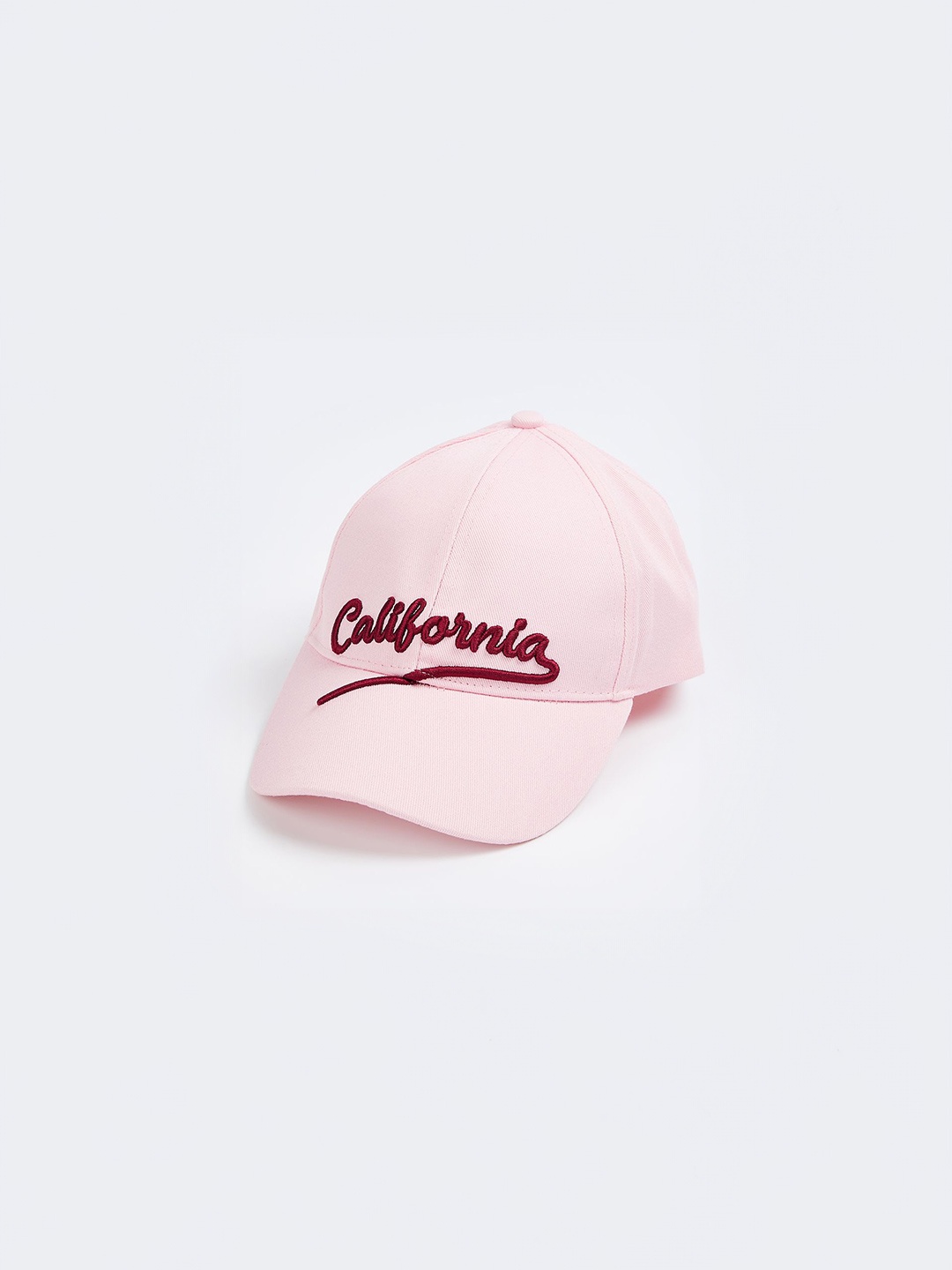

max Girls Embroidered Baseball Cotton Cap, Pink