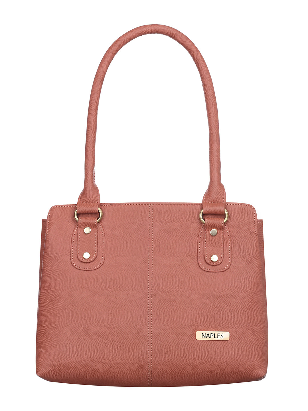 

Naples PU Structured Shoulder Bag, Pink