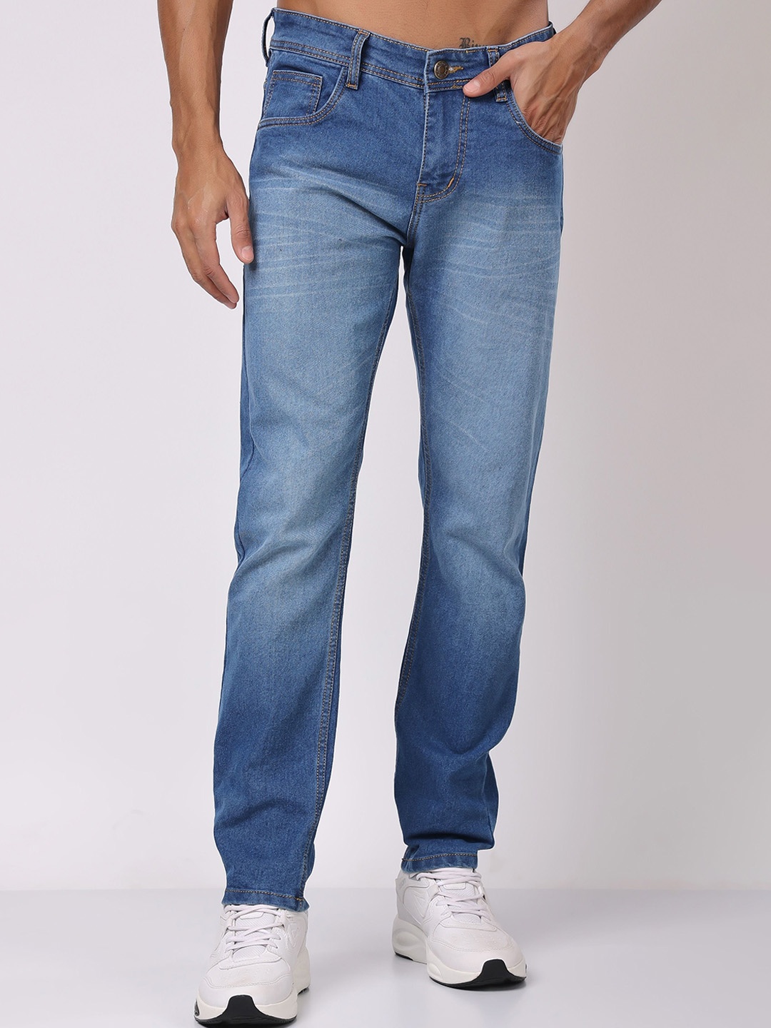 

London Hills Men Light Fade Jeans, Blue