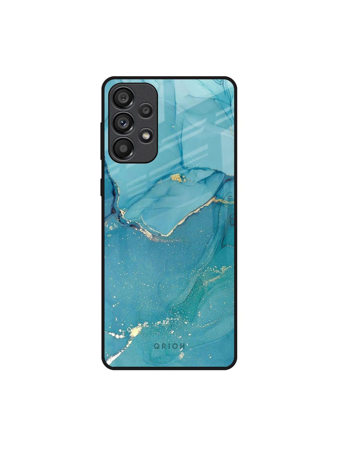 

QRIOH Abstract Printed Samsung Galaxy A33 5G Back Case Mobile Accessories, Blue