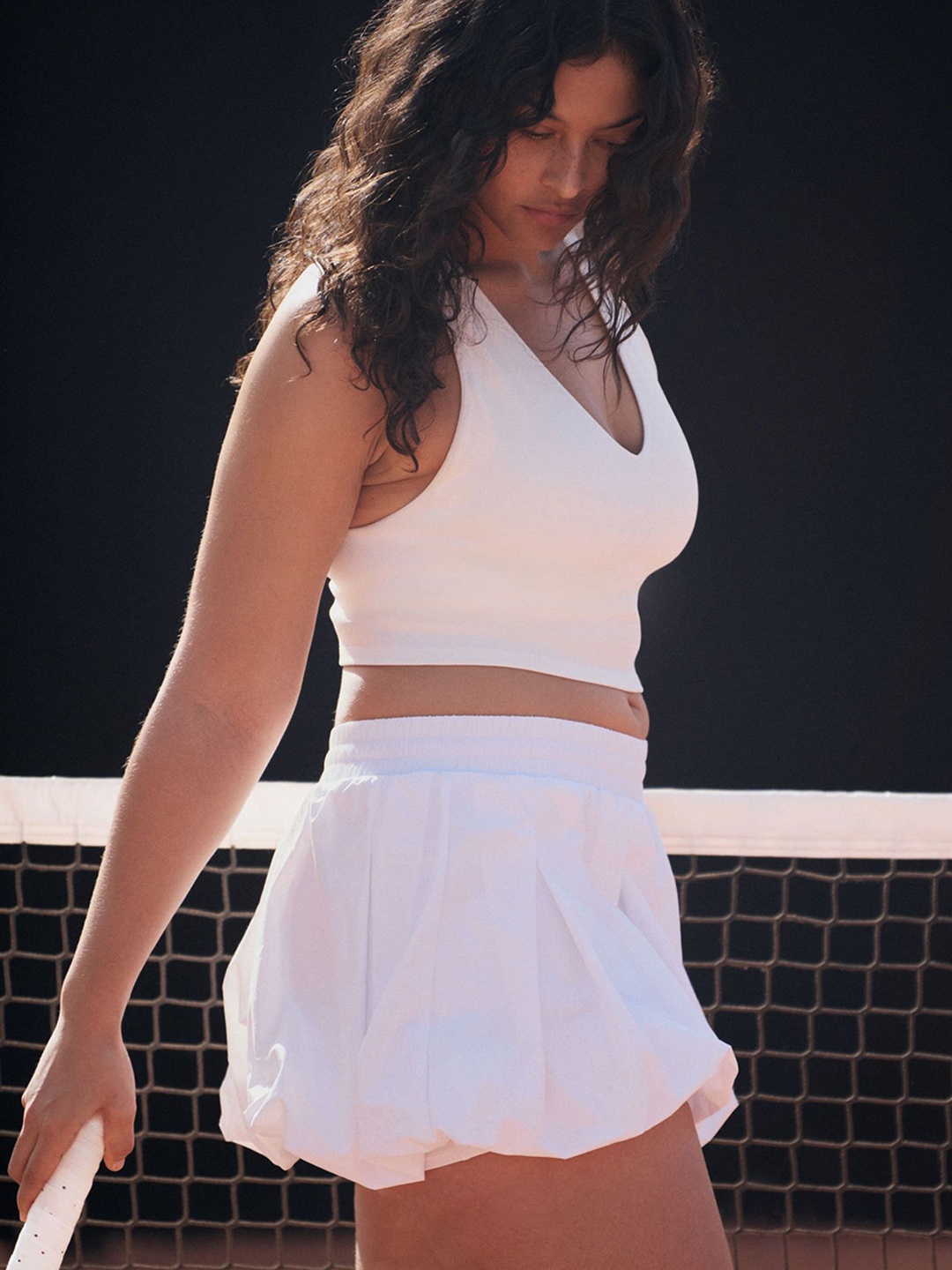 

H&M Tennis Skirt With DryMove, White