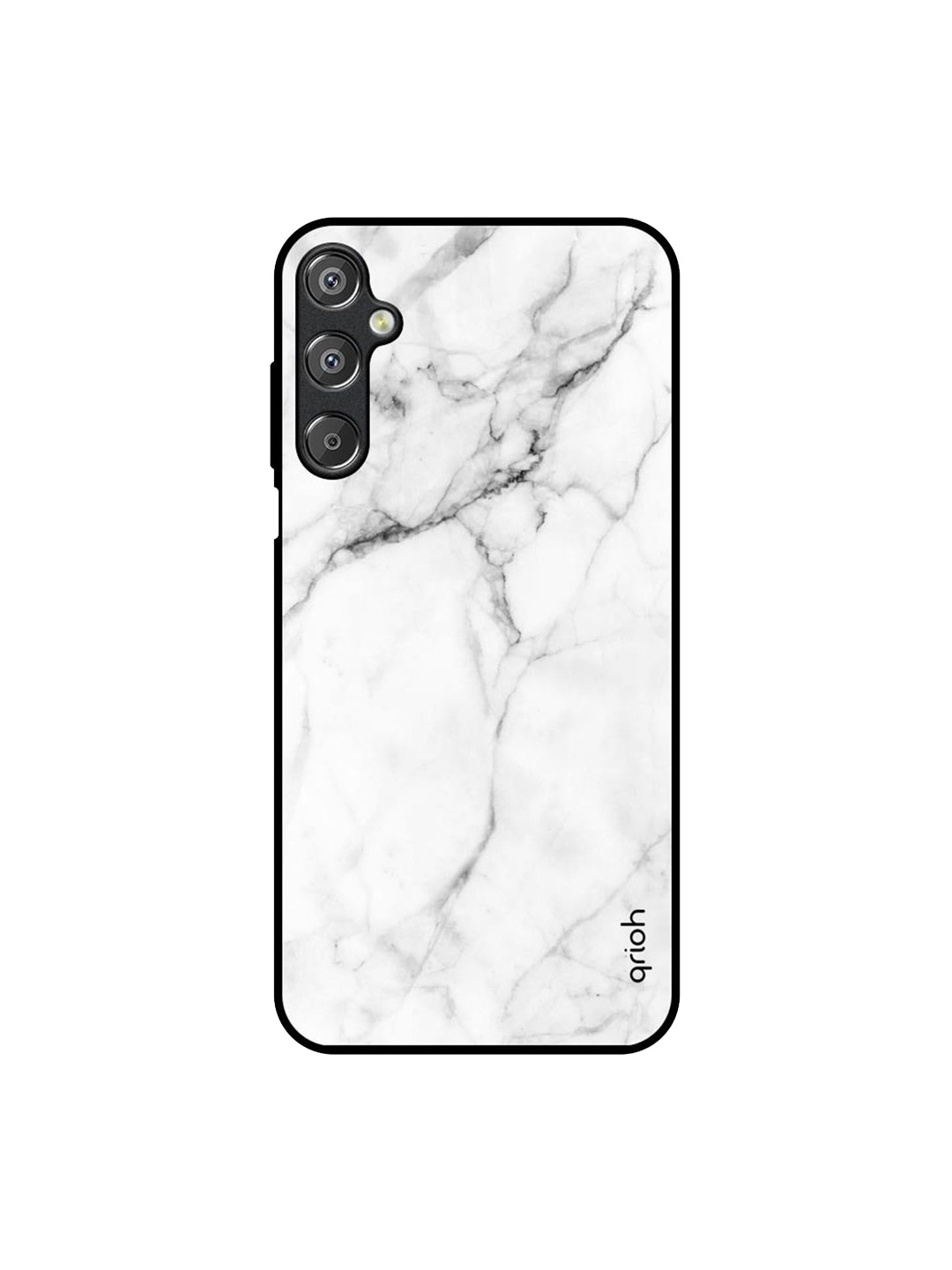 

QRIOH Abstract Printed Samsung Galaxy M15 5G Back Case Mobile Accessories, White