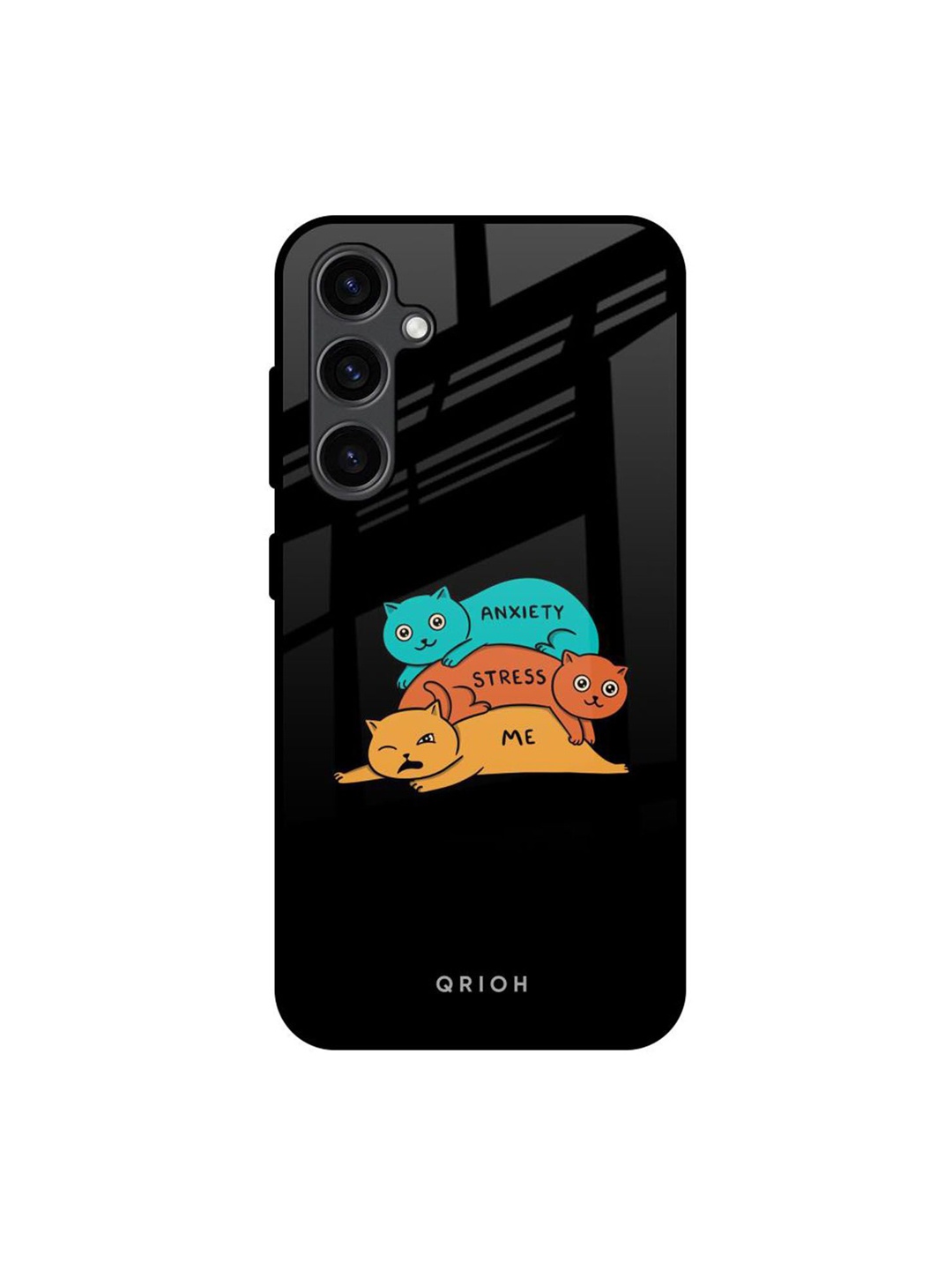 

QRIOH Quirky Printed Samsung Galaxy S23 FE 5G Back Case Mobile Accessories, Black