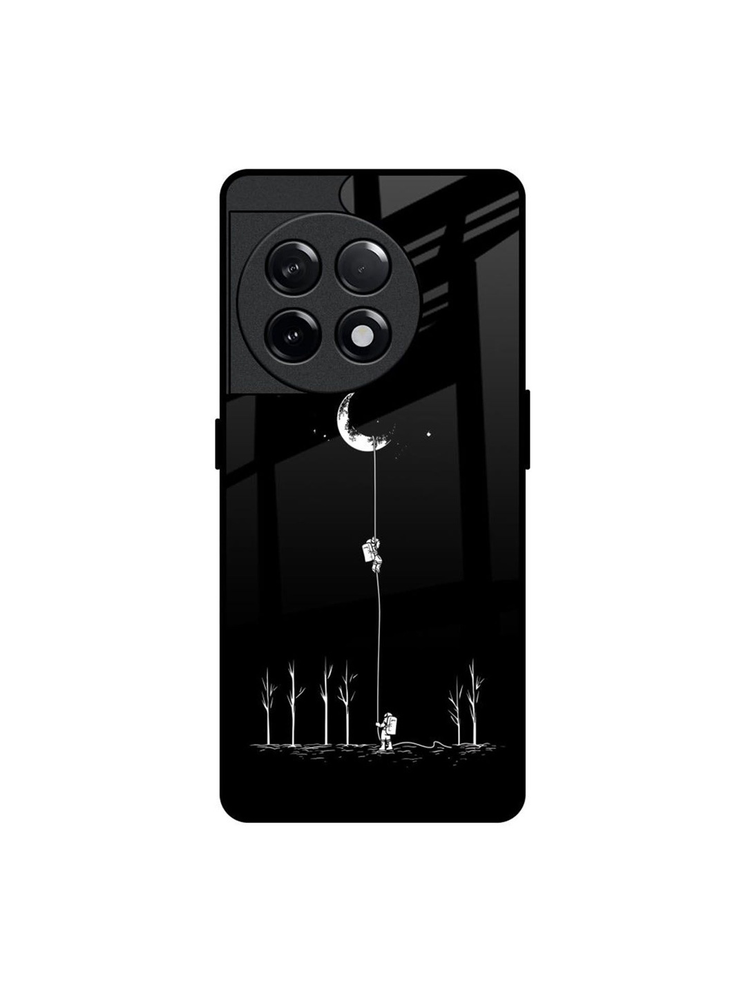 

QRIOH Quirky Printed OnePlus 11R 5G Back Case Mobile Accessories, Black