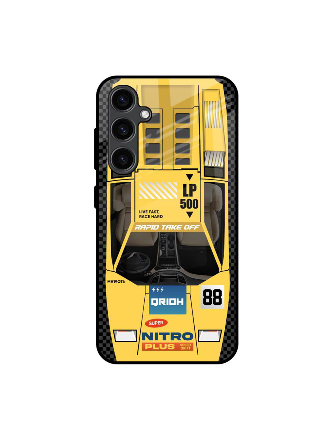 

QRIOH Typography Printed Samsung Galaxy S23 FE 5G Back Case Mobile Accessories, Yellow