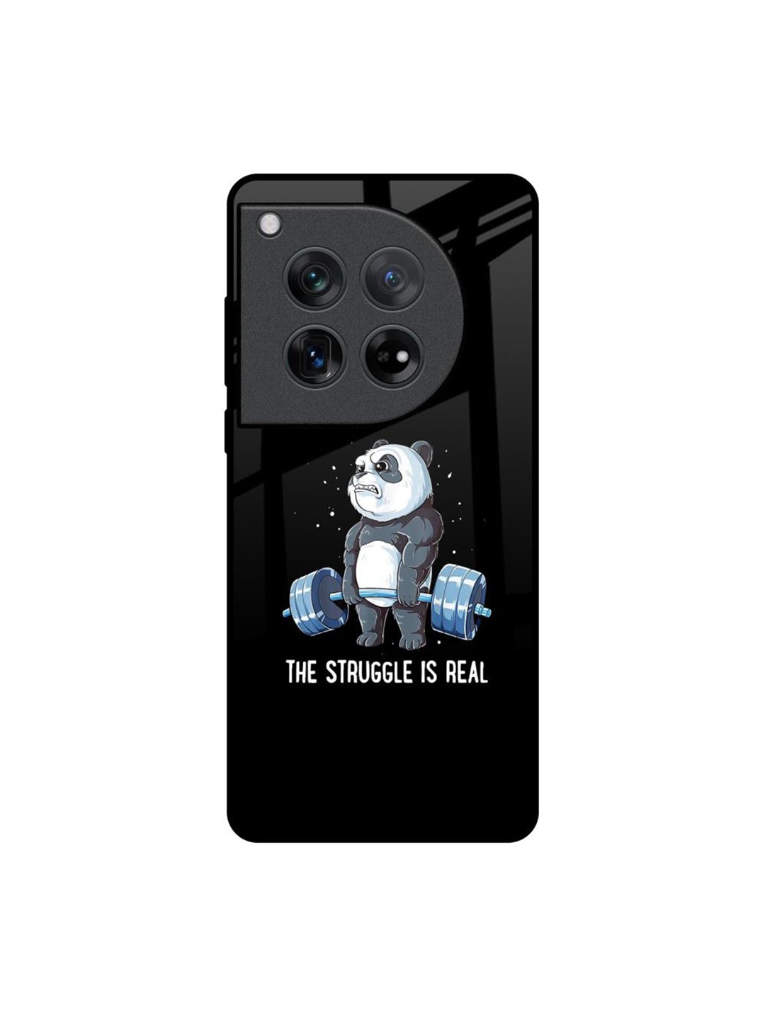 

QRIOH Quirky Printed Oneplus 12 Back Case Mobile Accessories, Black