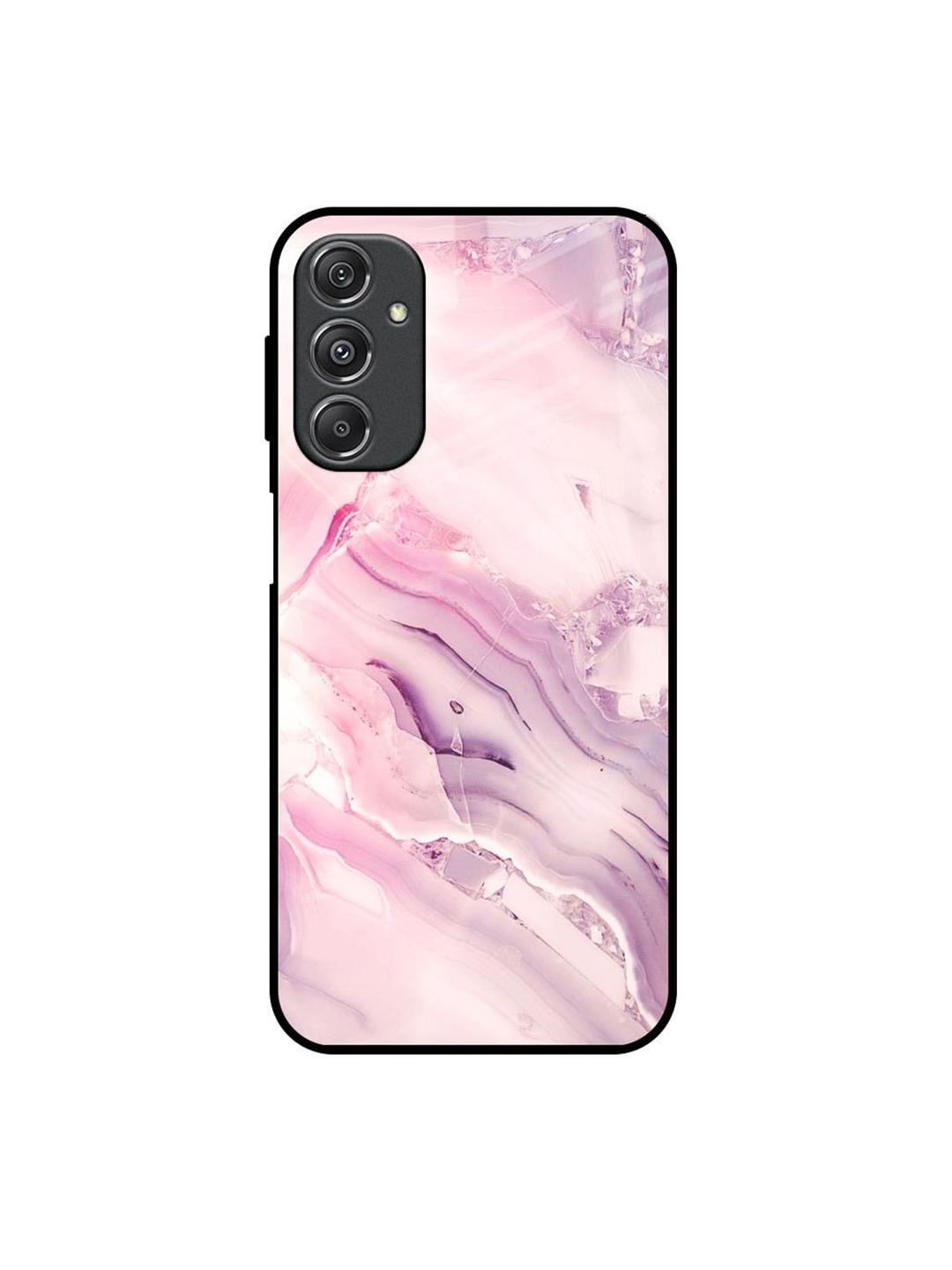 

QRIOH Abstract Printed Samsung Galaxy M34 5G Back Case Mobile Accessories, Pink
