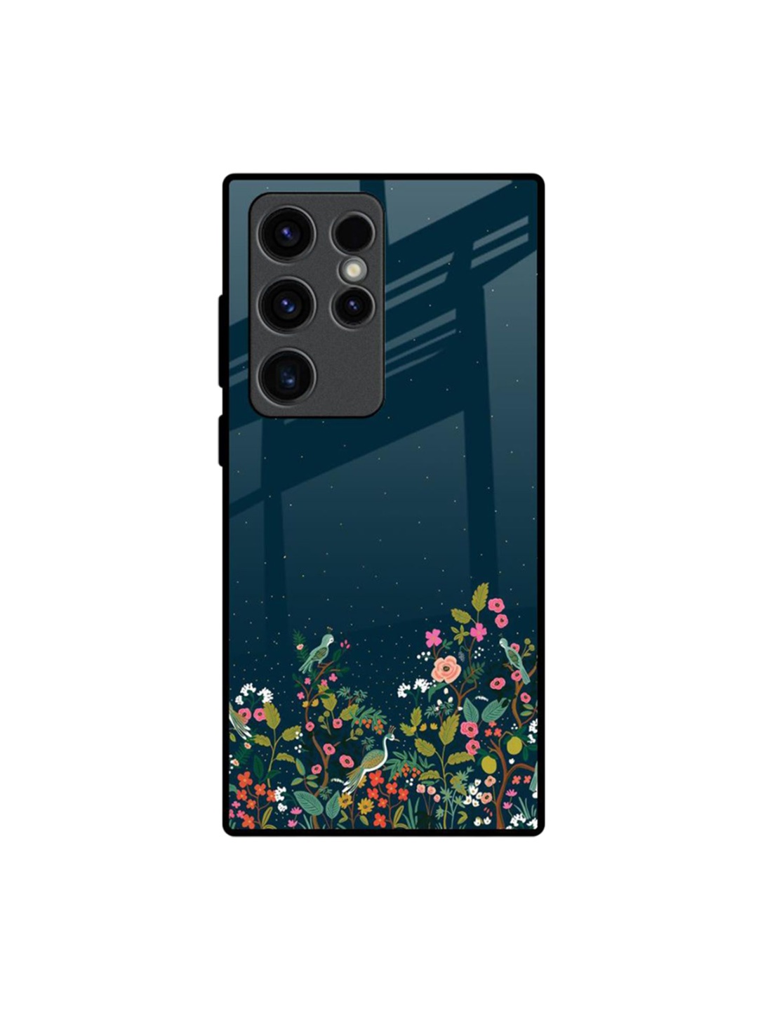 

QRIOH Floral Printed Samsung Galaxy S23 Ultra 5G Back Case Mobile Accessories, Green