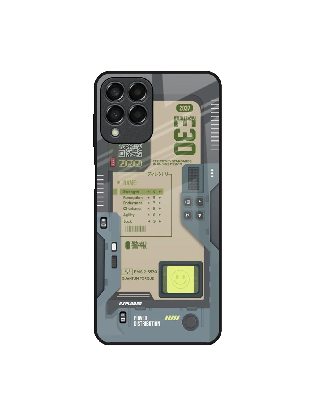 

QRIOH Typography Printed Samsung Galaxy M33 5G Back Case Mobile Accessories, Grey