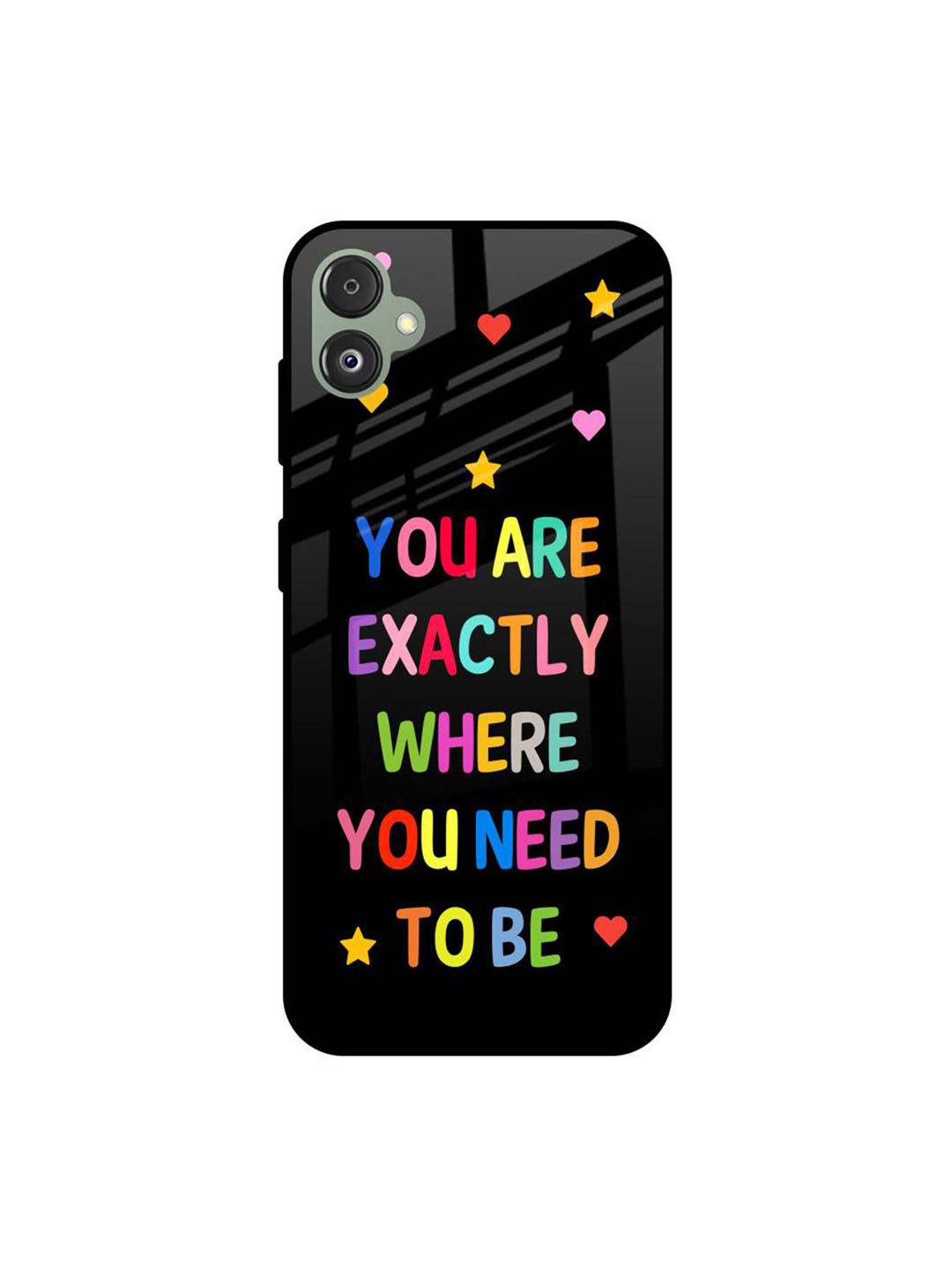 

QRIOH Typography Printed Samsung Galaxy F14 5G Back Case Mobile Accessories, Black