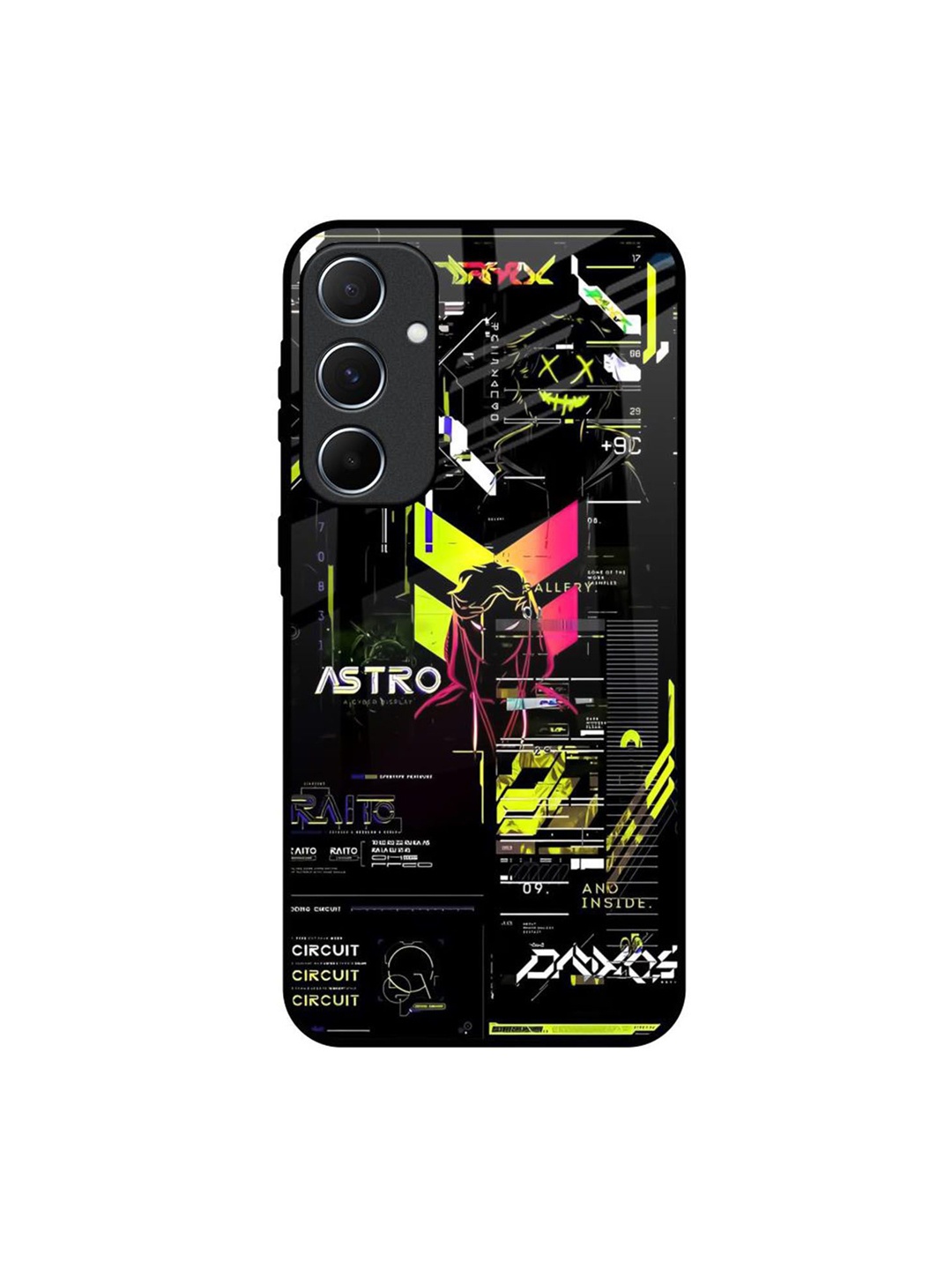 

QRIOH Typography Printed Samsung Galaxy A55 5G Back Case Mobile Accessories, Black