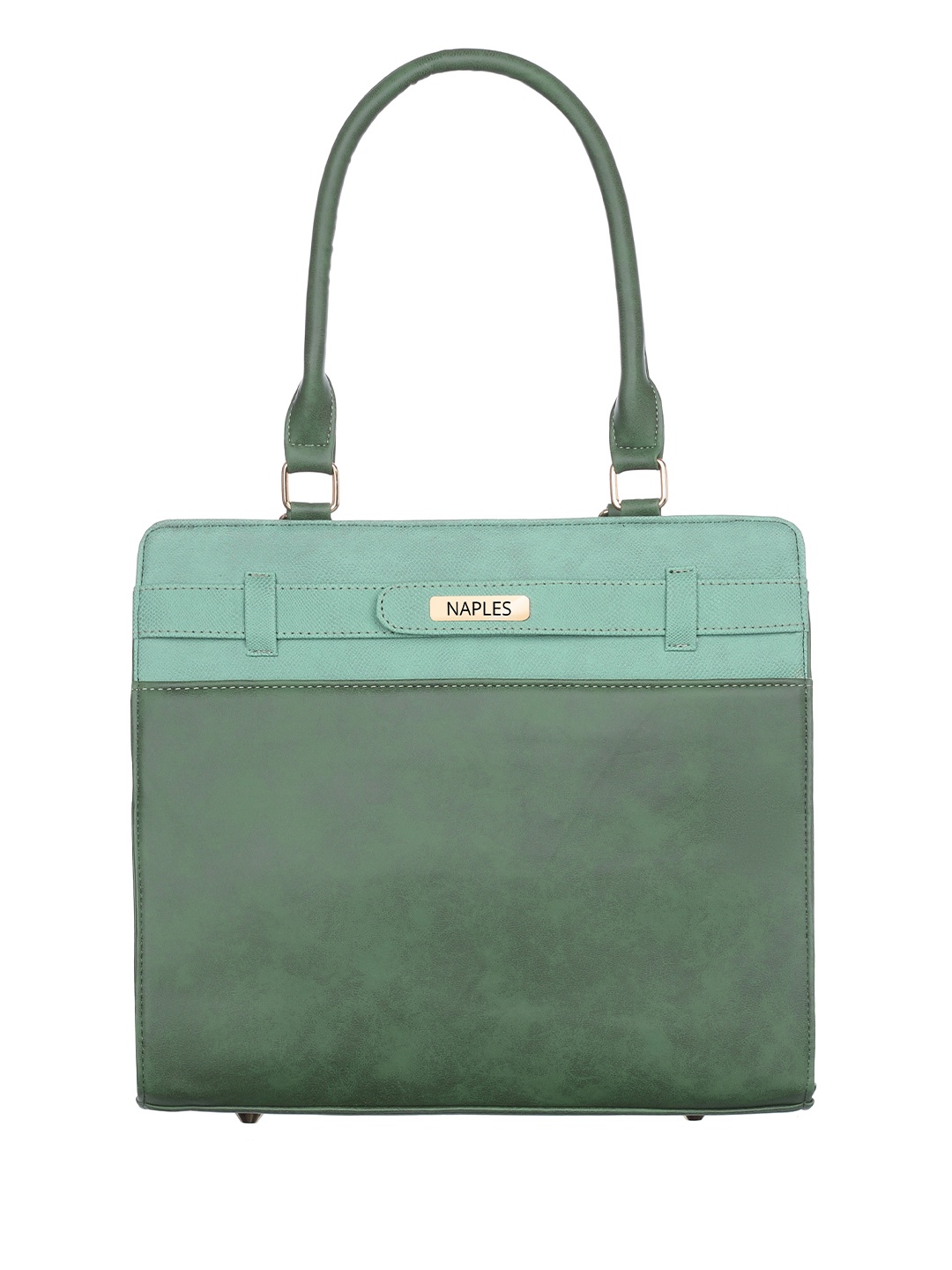 

Naples PU Structured Shoulder Bag, Green