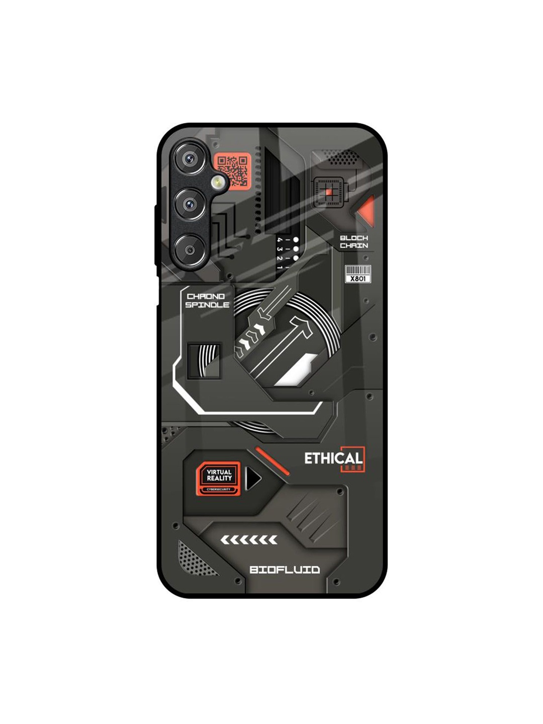

QRIOH Quirky Printed Samsung Galaxy M15 5G Back Case Mobile Accessories, Black