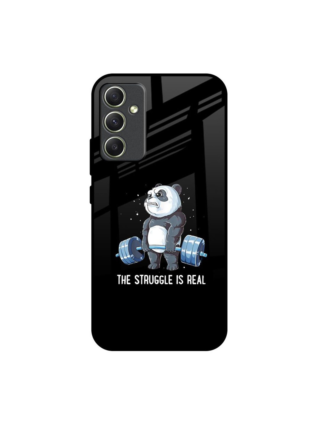 

QRIOH Quirky Printed Samsung Galaxy A34 5G Back Case Mobile Accessories, Black