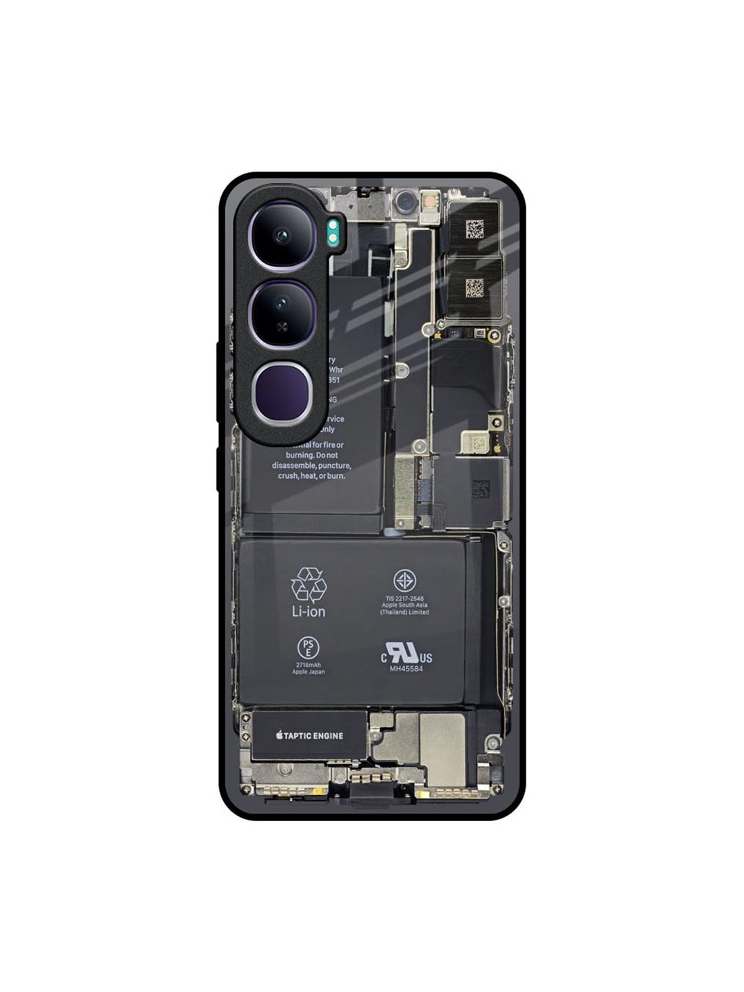 

QRIOH Typography Printed Vivo Y300 5G Back Case Mobile Accessories, Grey