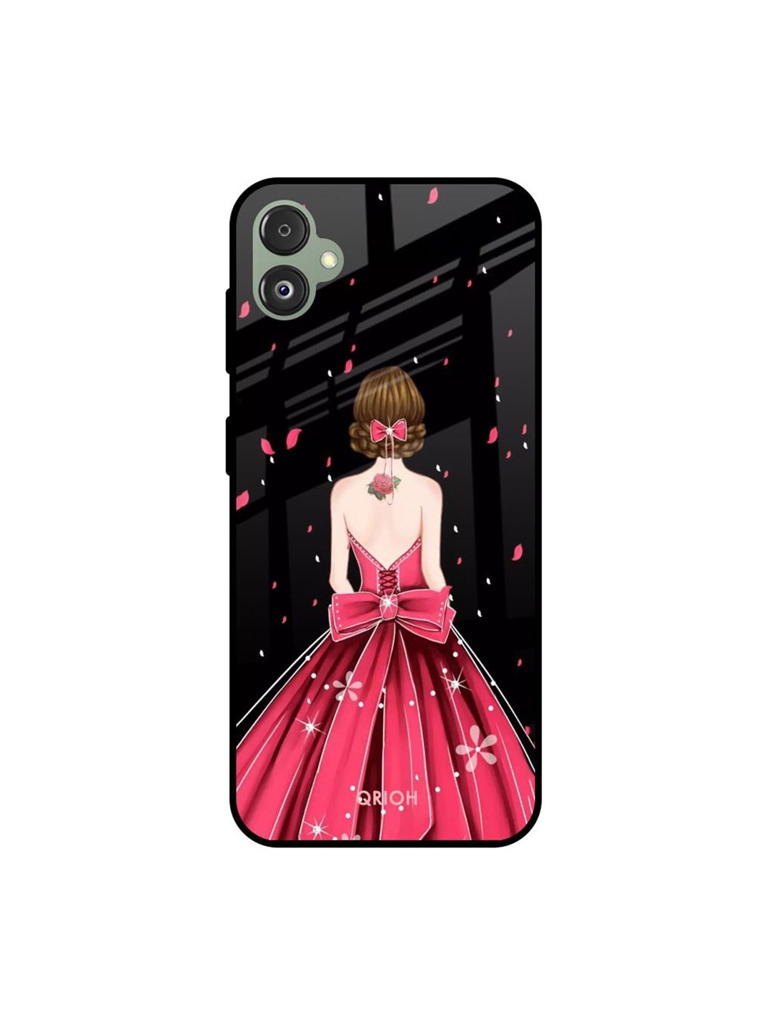 

QRIOH Quirky Printed Samsung Galaxy F14 5G Back Case Mobile Accessories, Black