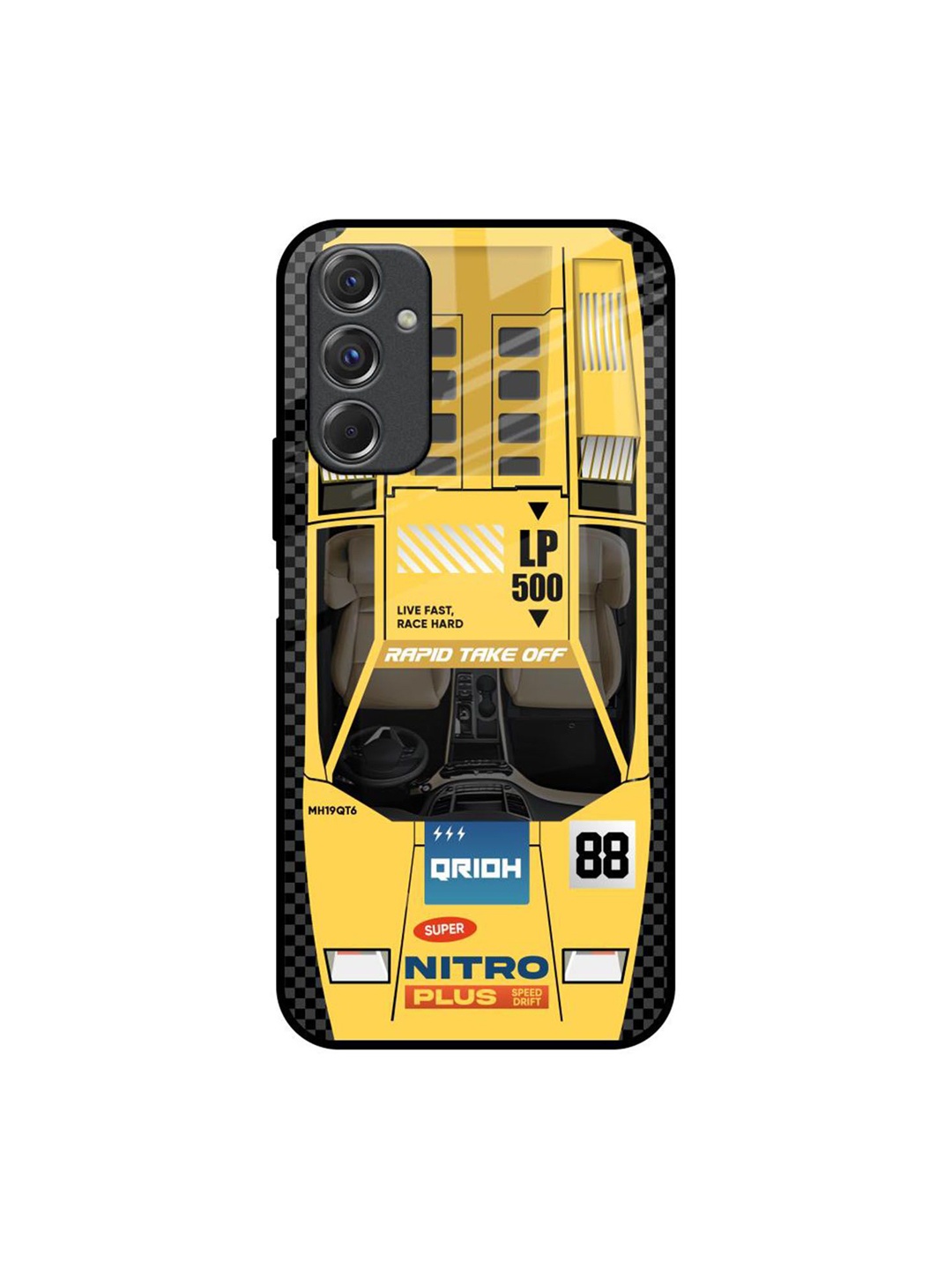 

QRIOH Typography Printed Samsung Galaxy F34 5G Back Case Mobile Accessories, Yellow