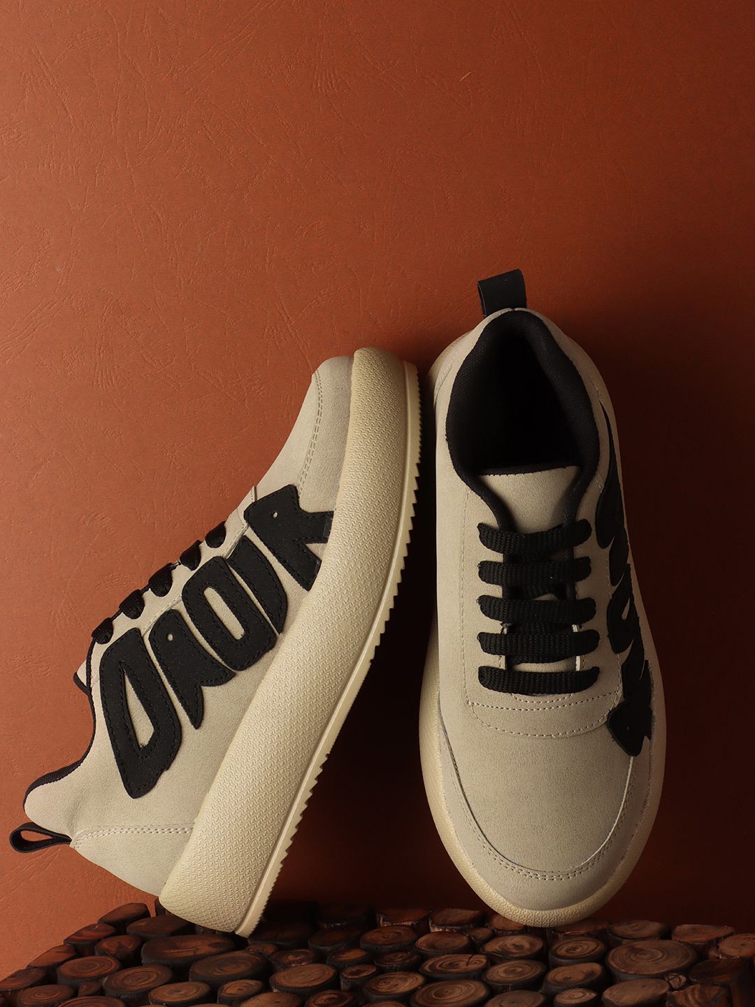 

The Roadster Lifestyle Co Women Stylish Lace Ups Casual Sneakers, Beige