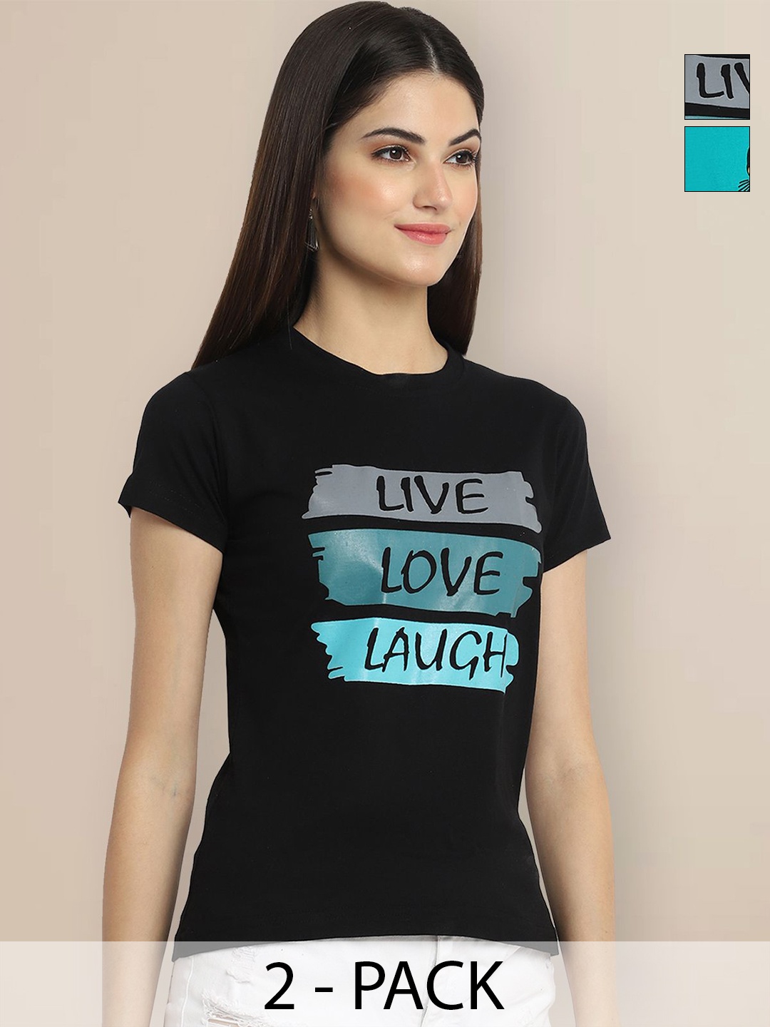 

Metronaut Women Typography 2 Printed T-shirt, Multi