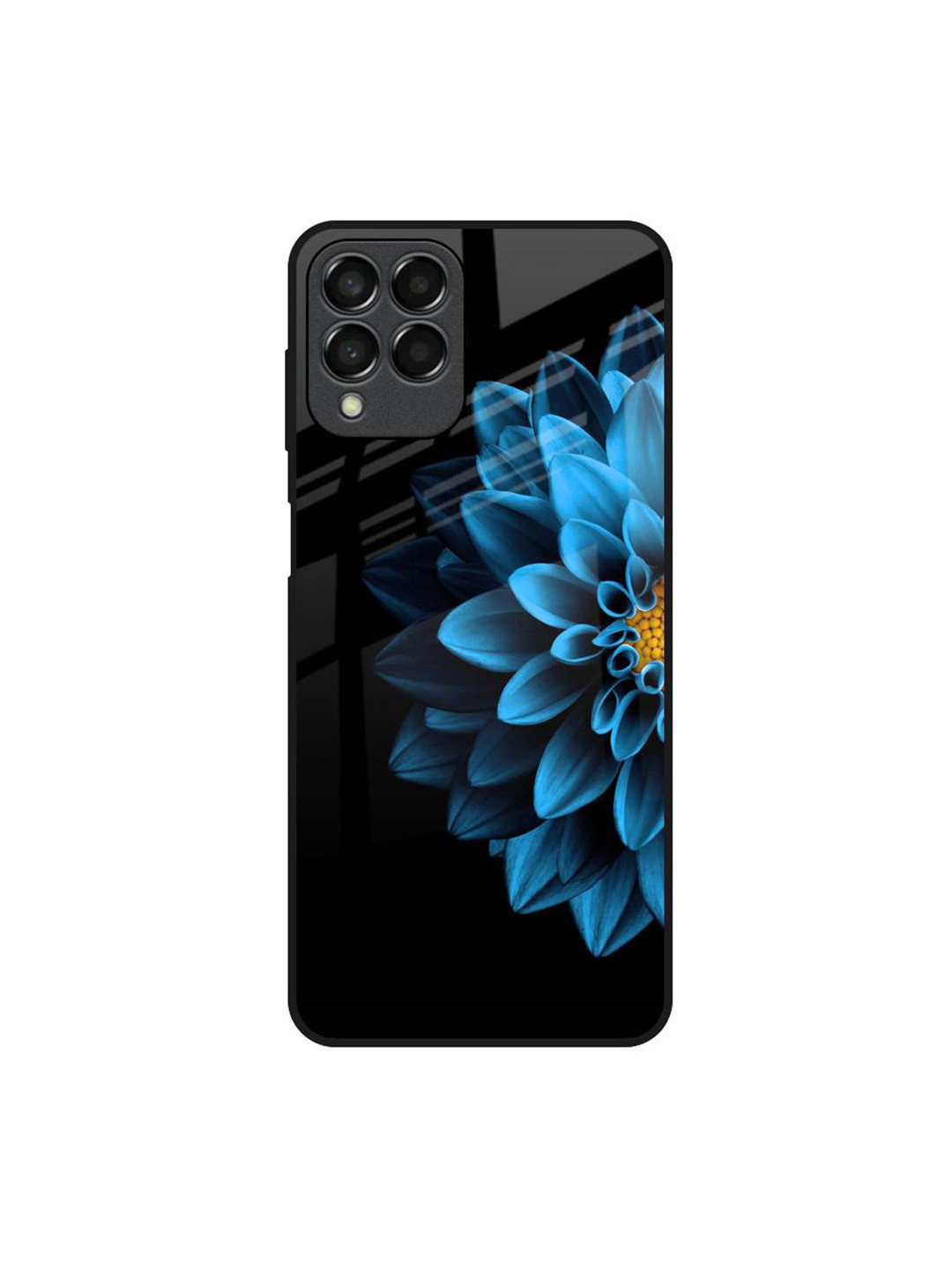 

QRIOH Floral Printed Samsung Galaxy M33 5G Back Case Mobile Accessories, Black