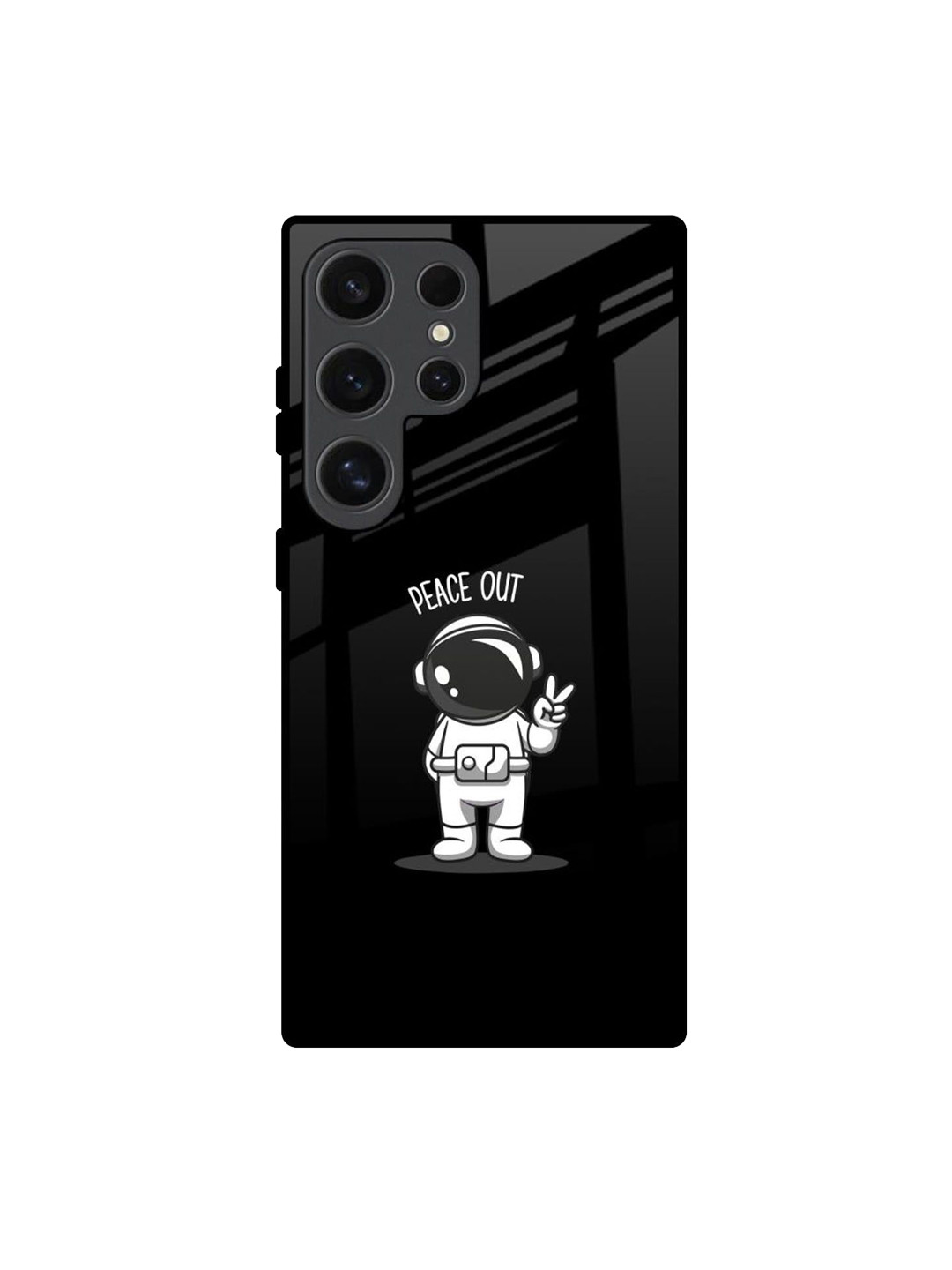 

QRIOH Quirky Printed Samsung Galaxy S24 Ultra 5G Back Case Mobile Accessories, Black