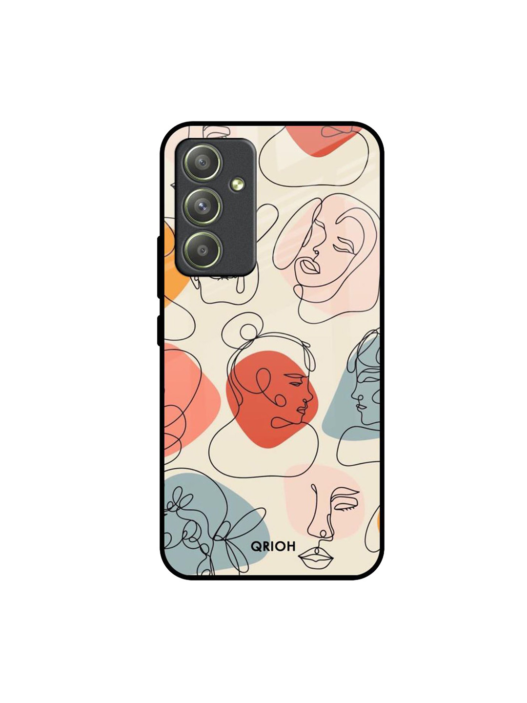 

QRIOH Quirky Printed Samsung Galaxy A54 5G Back Case Mobile Accessories, White