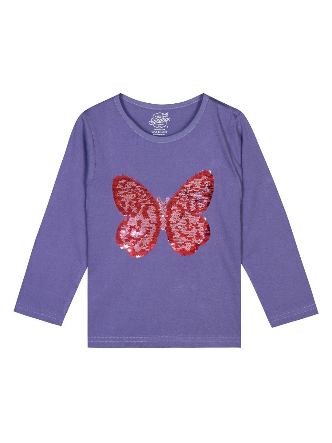 

The Sandbox Clothing Co. Girls Printed V-Neck T-shirt, Purple