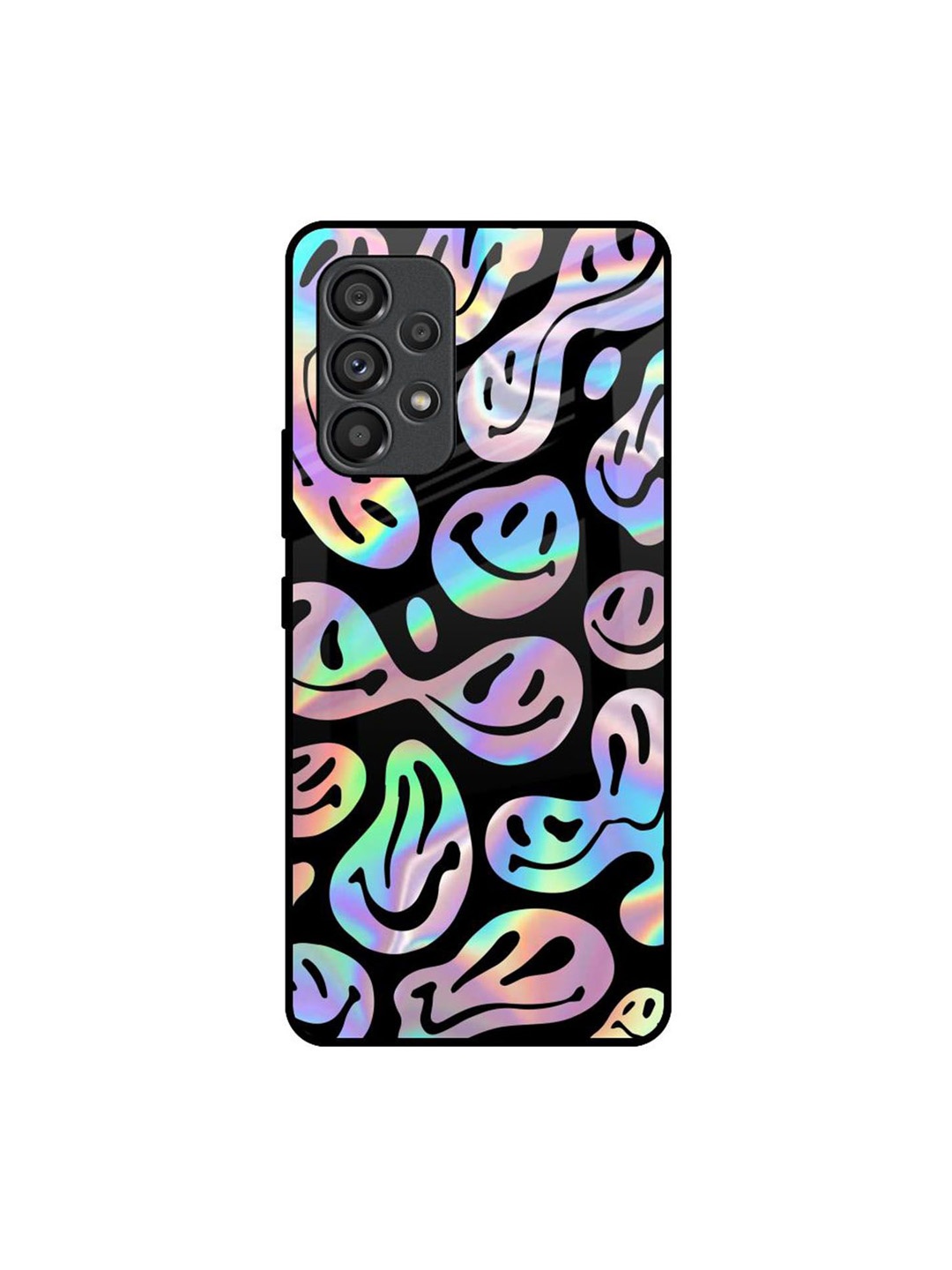 

QRIOH Quirky Printed Samsung Galaxy A53 5G Back Case Mobile Accessories, Black