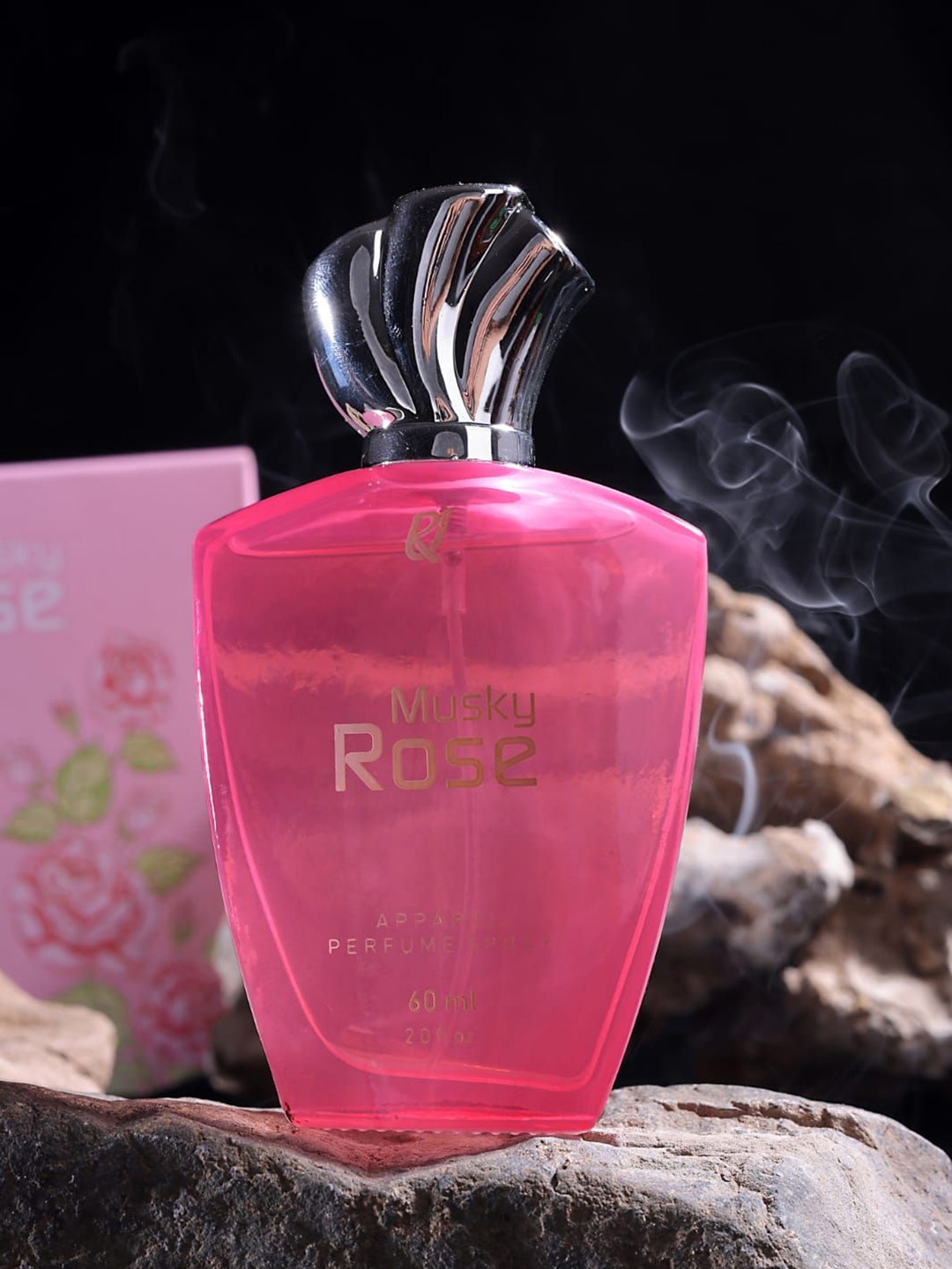 

RU Musky Rose Long Lasting Alcohol Free Eau de Parfum - 60 ml, Pink