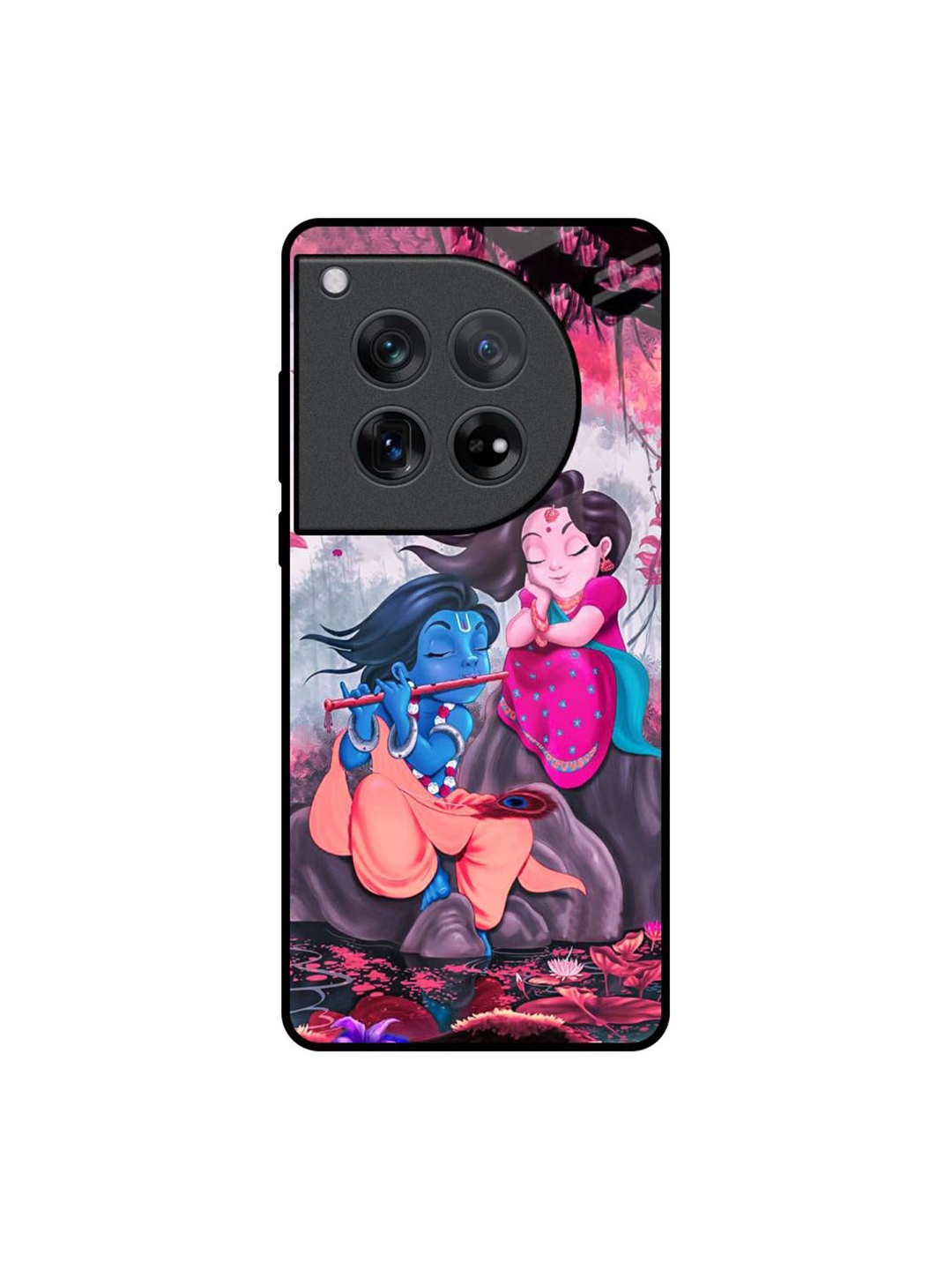 

QRIOH Quirky Printed Oneplus 12 Back Case Mobile Accessories, Black