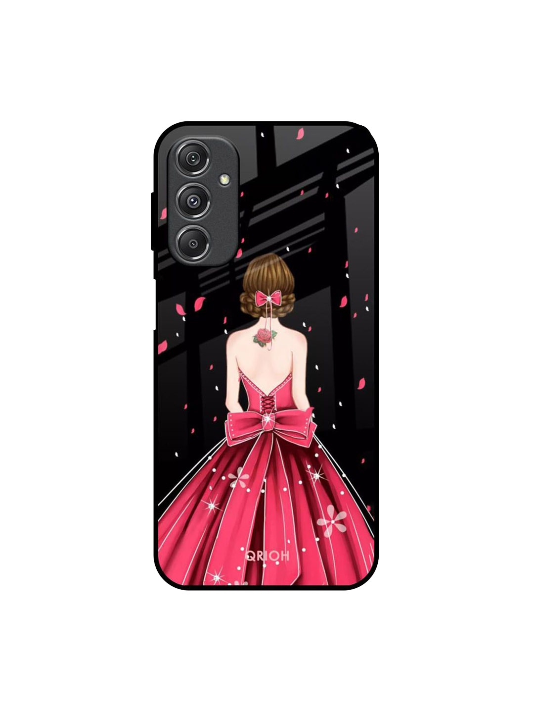 

QRIOH Quirky Printed Samsung Galaxy M34 5G Back Case Mobile Accessories, Black