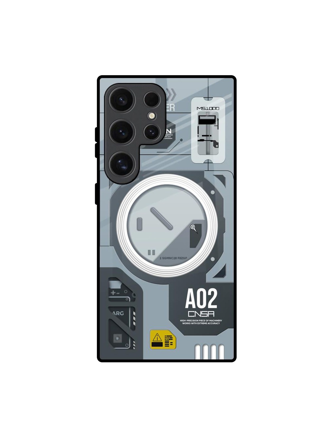 

QRIOH Typography Printed Samsung Galaxy S24 Ultra 5G Back Case Mobile Accessories, Grey