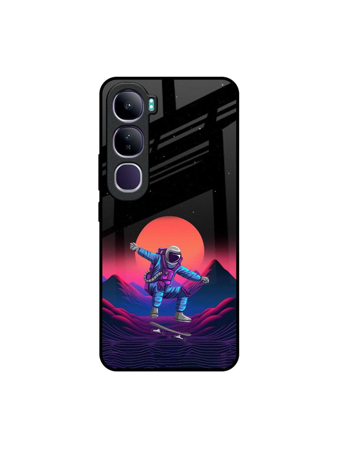 

QRIOH Cartoon Characters Printed Vivo Y300 5G Back Case Mobile Accessories, Black