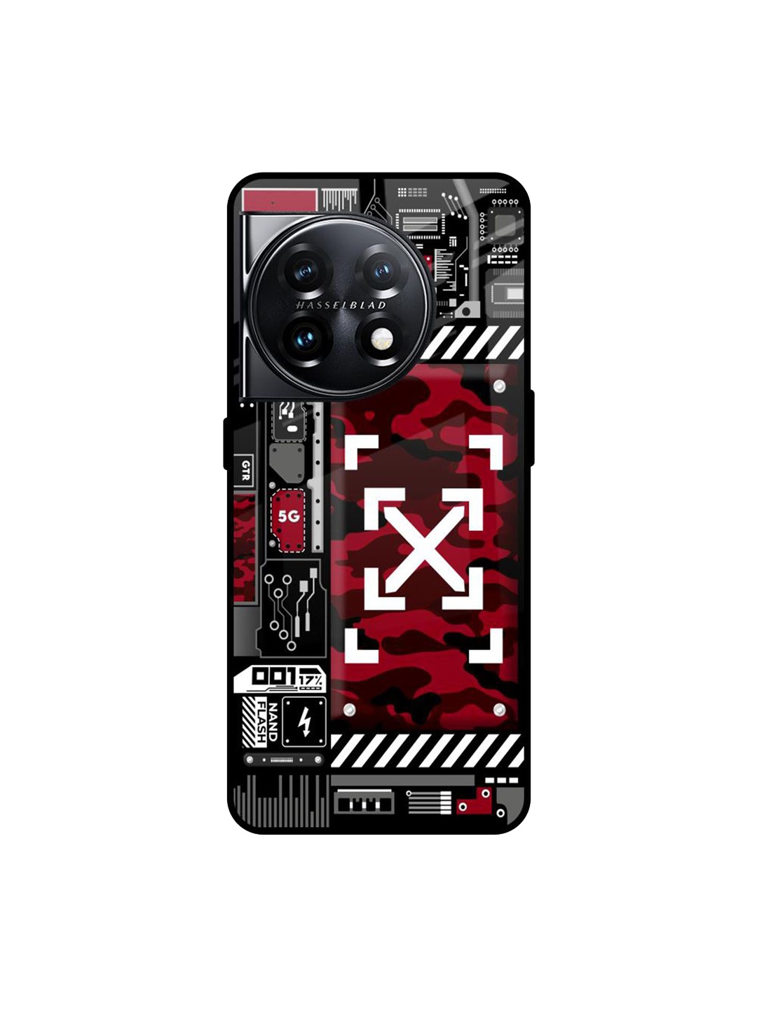 

QRIOH Typography Printed OnePlus 11 5G Back Case Mobile Accessories, Red