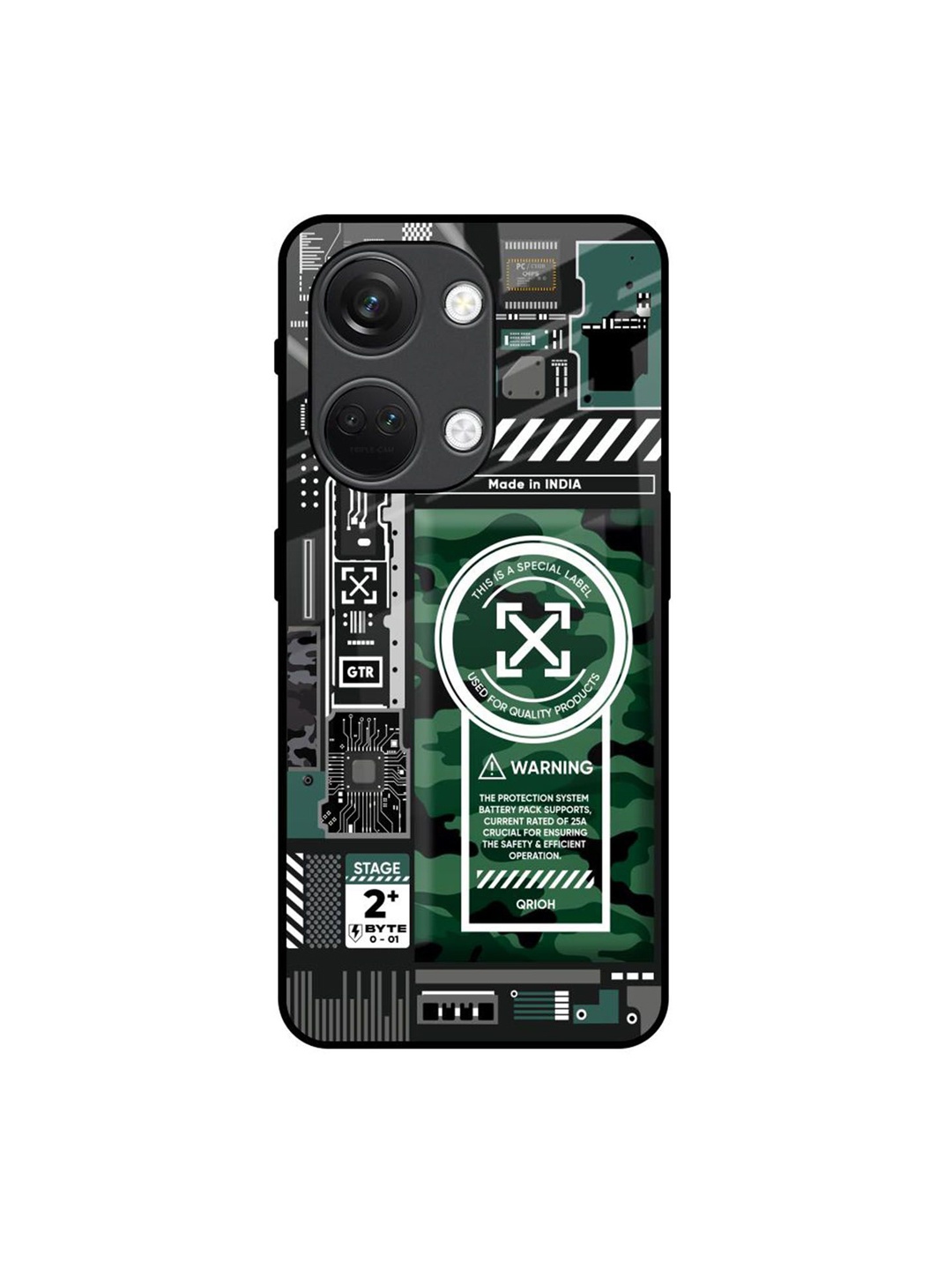 

QRIOH Typography Printed OnePlus Nord 3 5G Back Case Mobile Accessories, Green