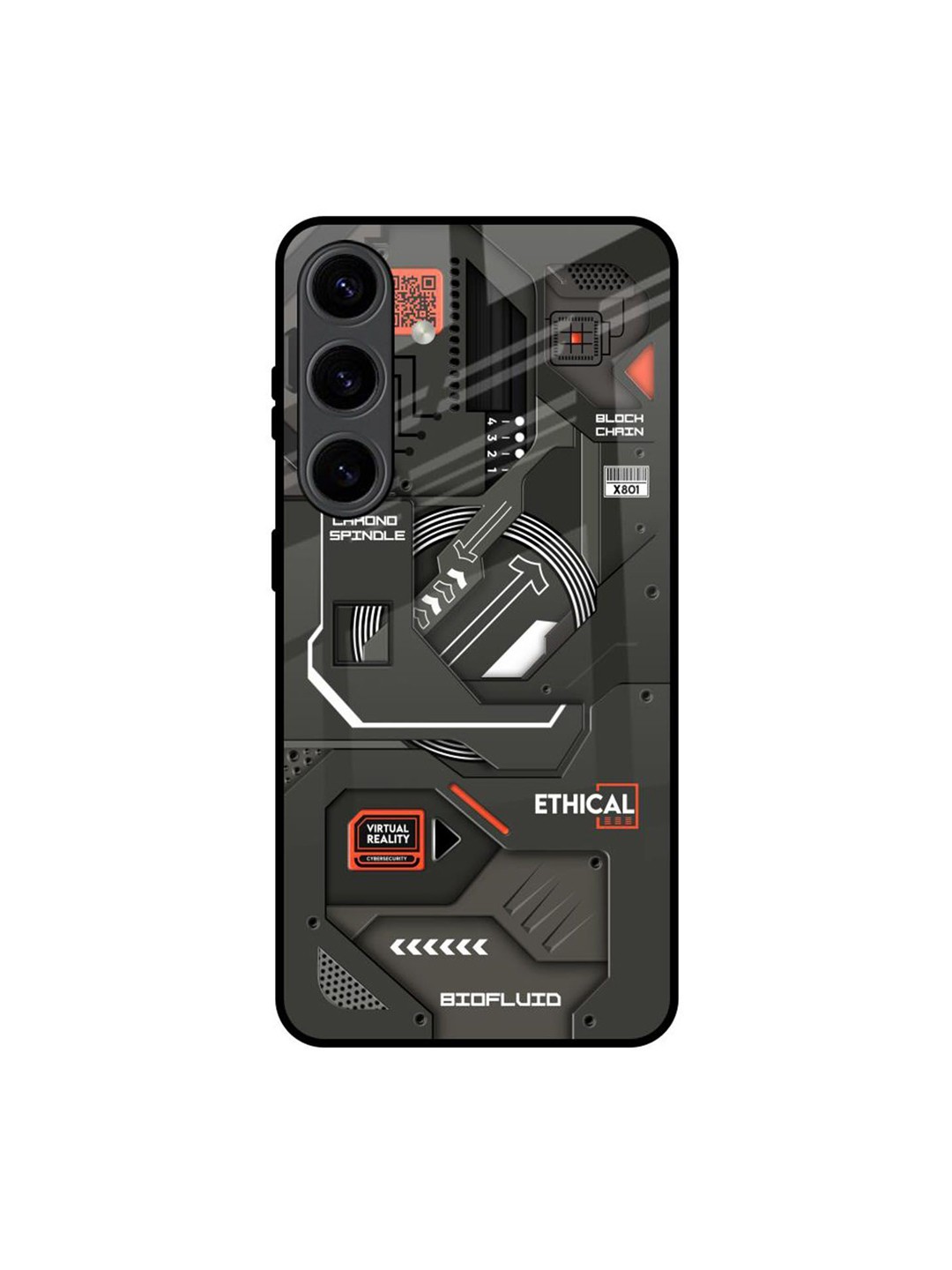 

QRIOH Typography Printed Samsung Galaxy S24 5G Back Case Mobile Accessories, Charcoal