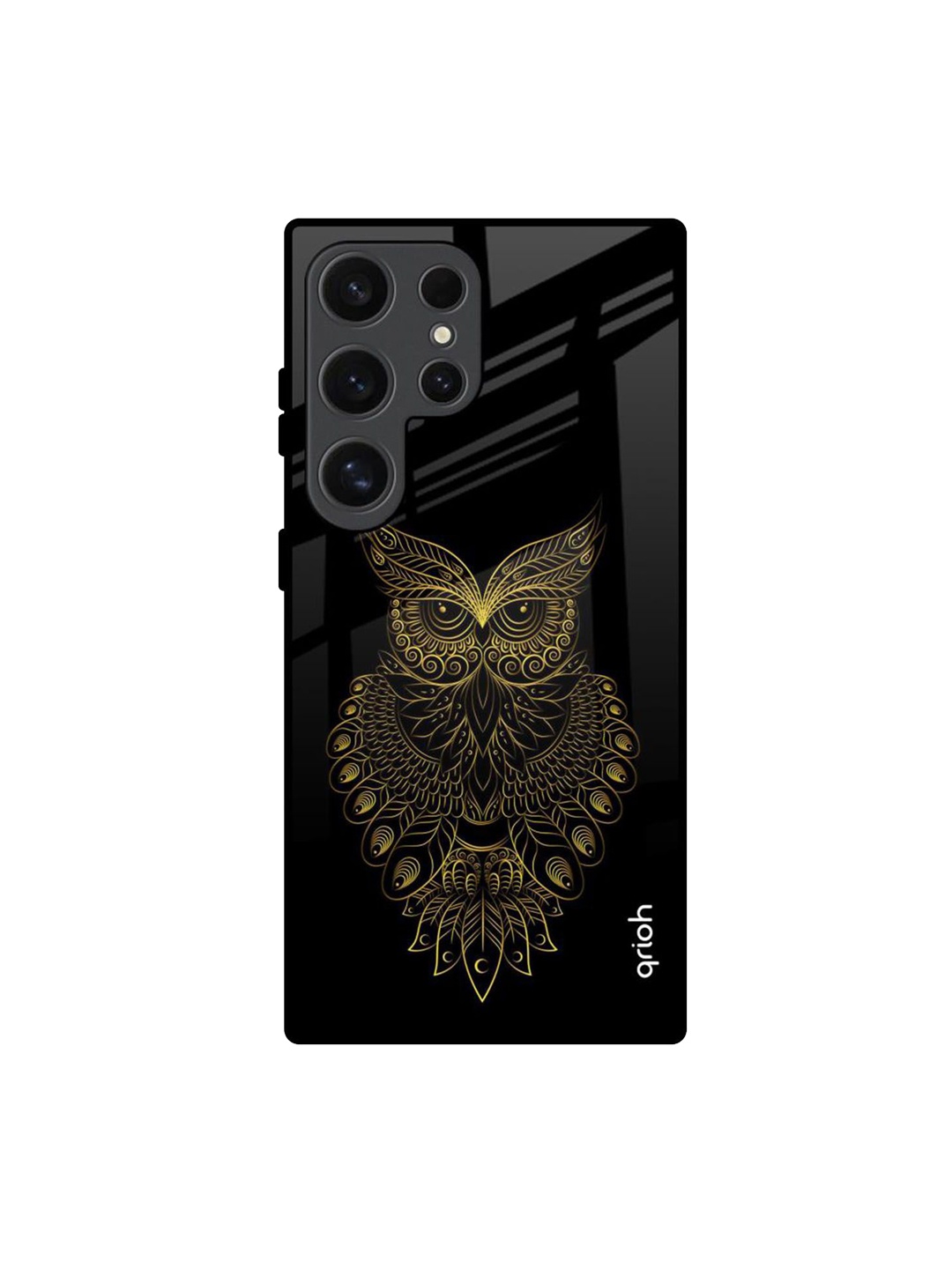 

QRIOH Quirky Printed Samsung Galaxy S24 Ultra 5G Back Case Mobile Accessories, Black