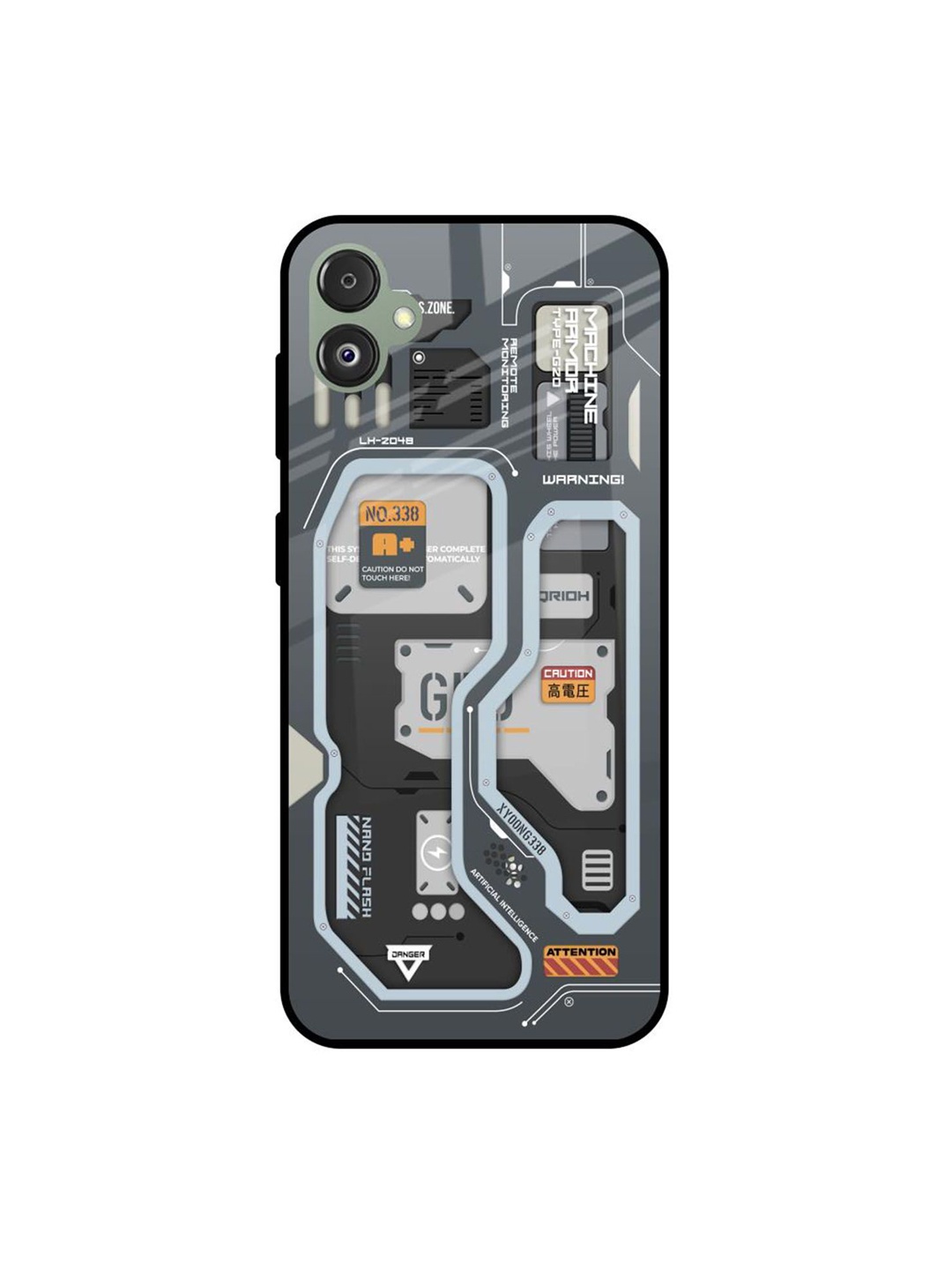 

QRIOH Typography Printed Samsung Galaxy F14 5G Back Case Mobile Accessories, Grey