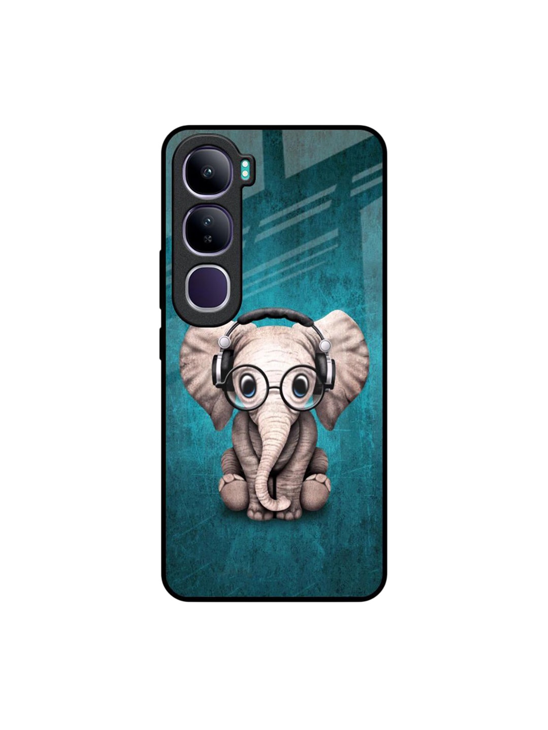 

QRIOH Quirky Printed Vivo Y300 5G Back Case Mobile Accessories, Blue