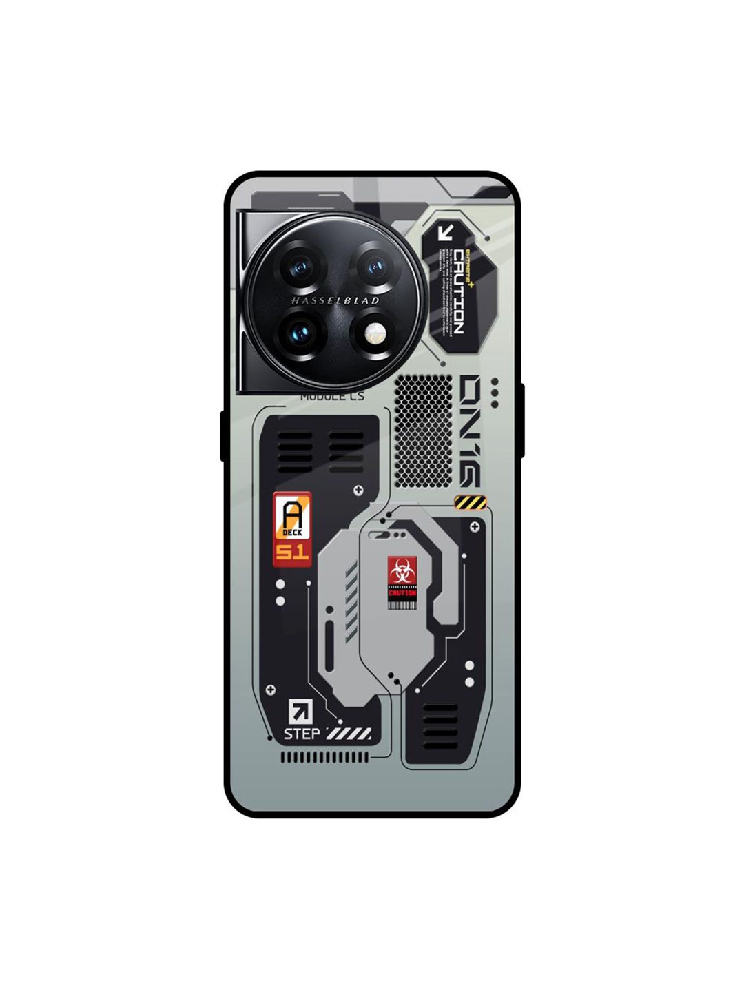 

QRIOH Typography Printed OnePlus 11 5G Back Case Mobile Accessories, Grey