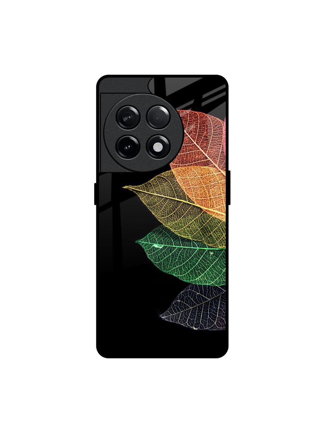 

QRIOH Floral Printed OnePlus 11R 5G Back Case Mobile Accessories, Black