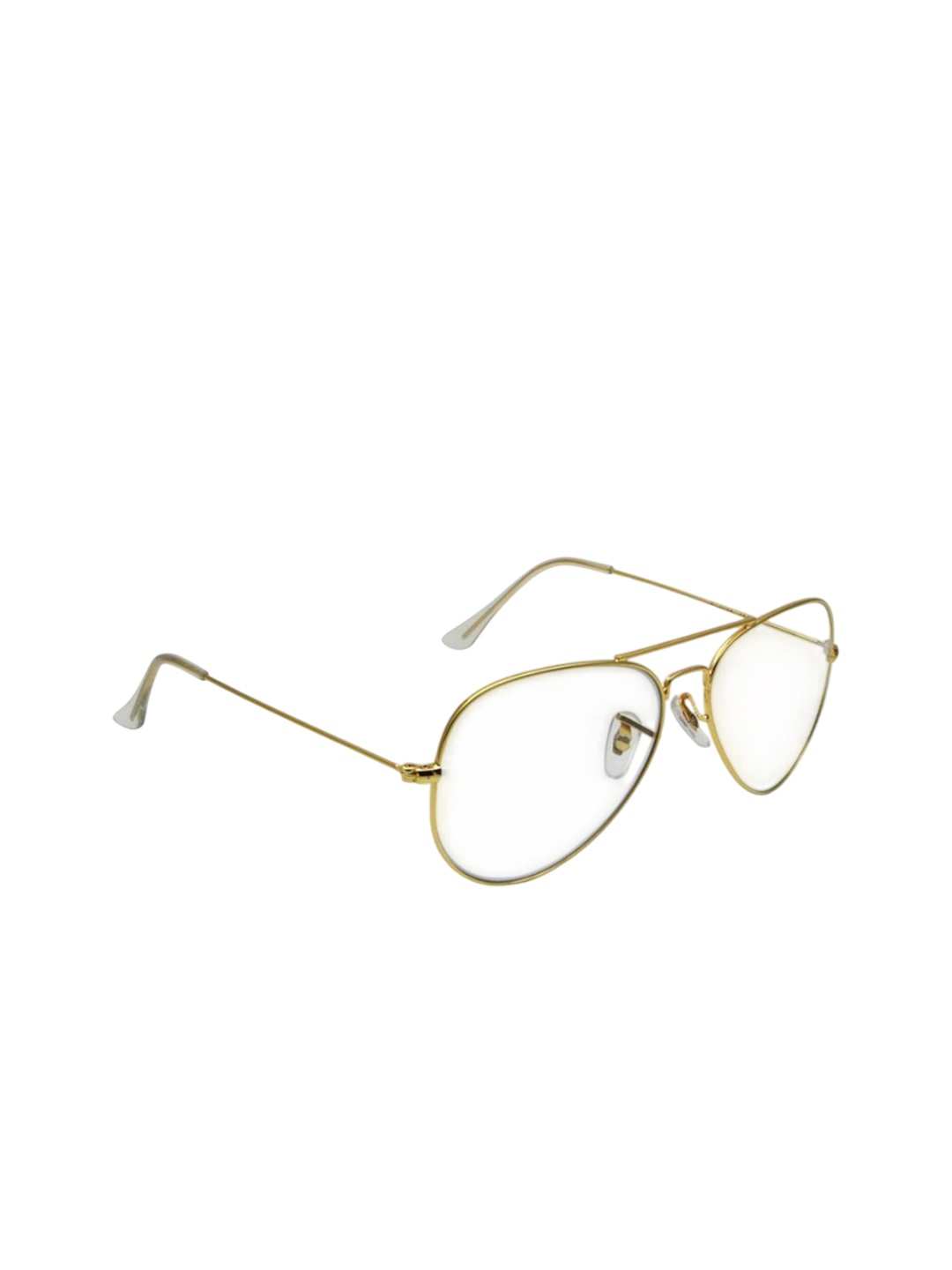

FUNGLASSES Unisex Aviator Sunglasses, Transparent